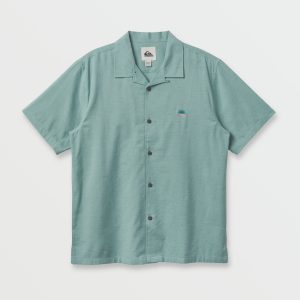 Flecky Island Short Sleeve Shirt - Jade Grey