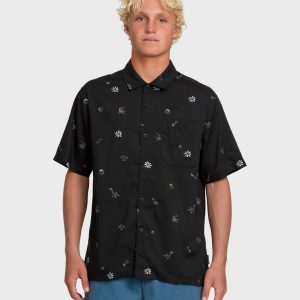 Beach Club Classic Short Sleeve Shirt - Black