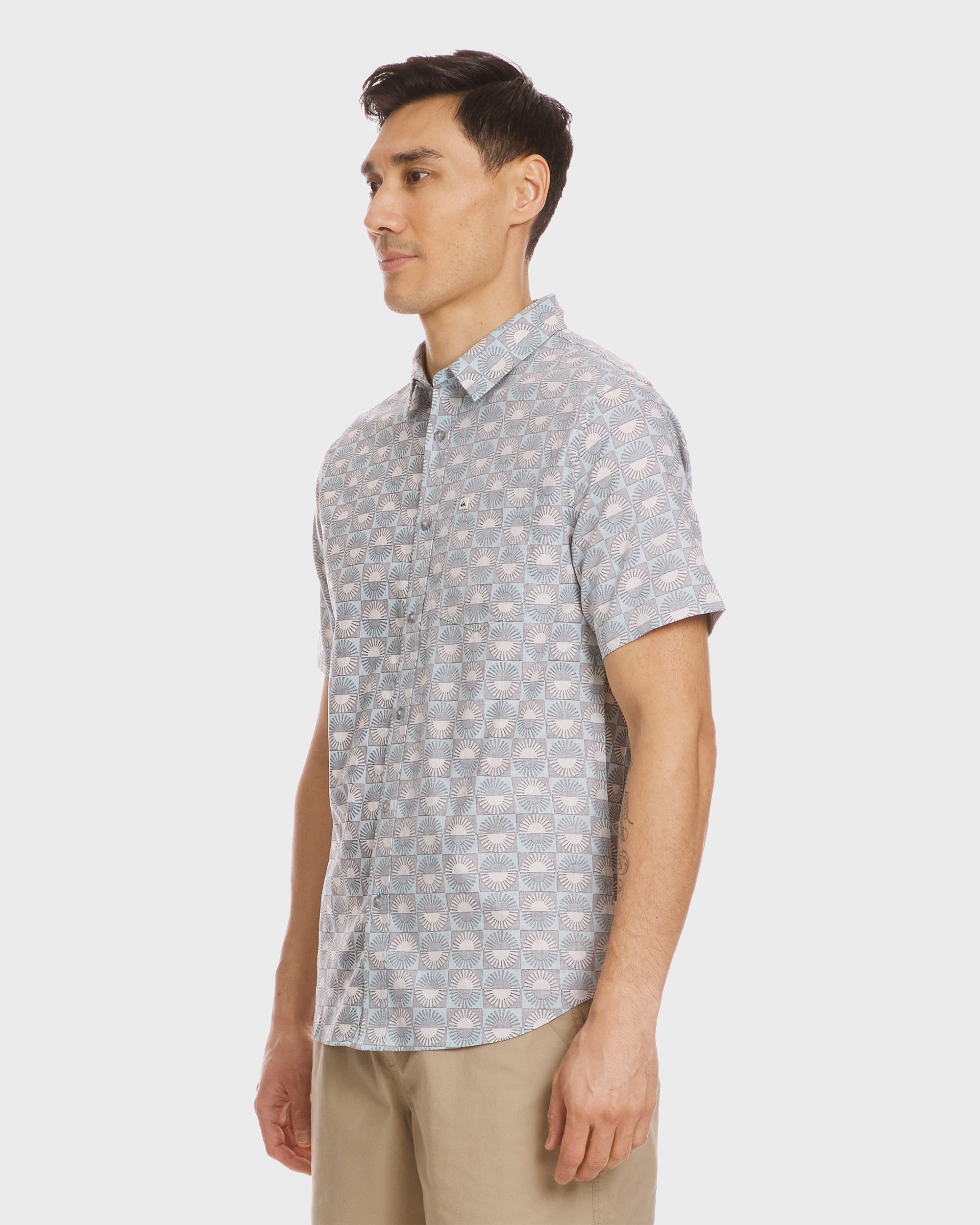 Florever Classic Short Sleeve Shirt - Jade Grey - Image 3