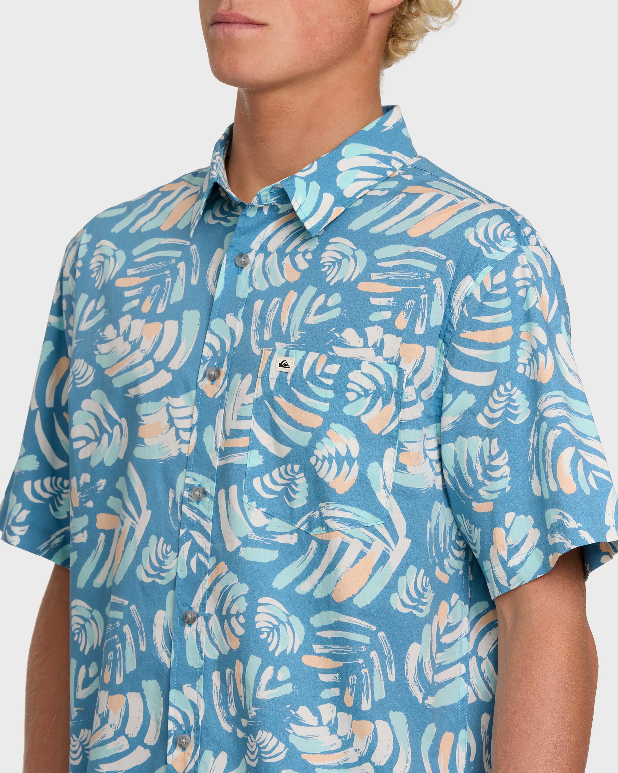 Shades Classic Stretch Short Sleeve Shirt - Niagara - Image 7