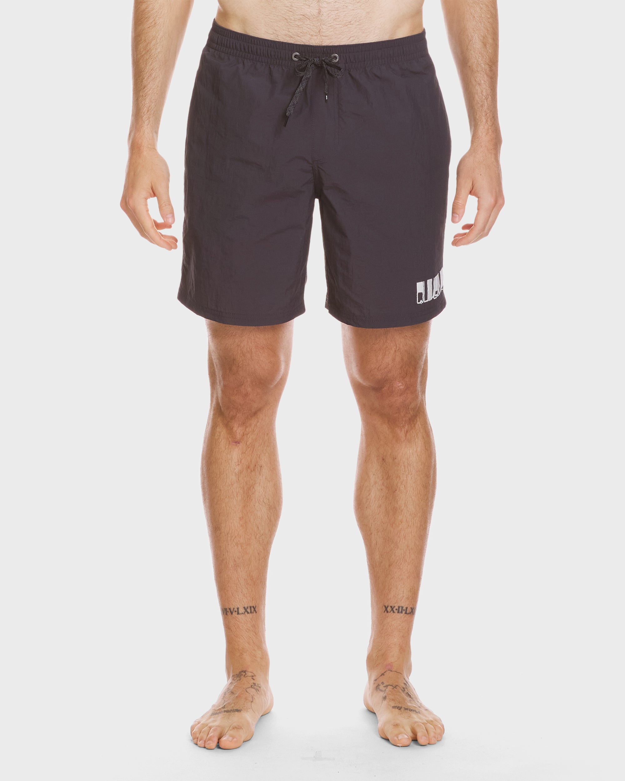 Nylon 18 Swim Trunks - Black