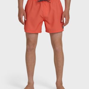 Everyday Solid 15 Swim Trunks - Hot Coral