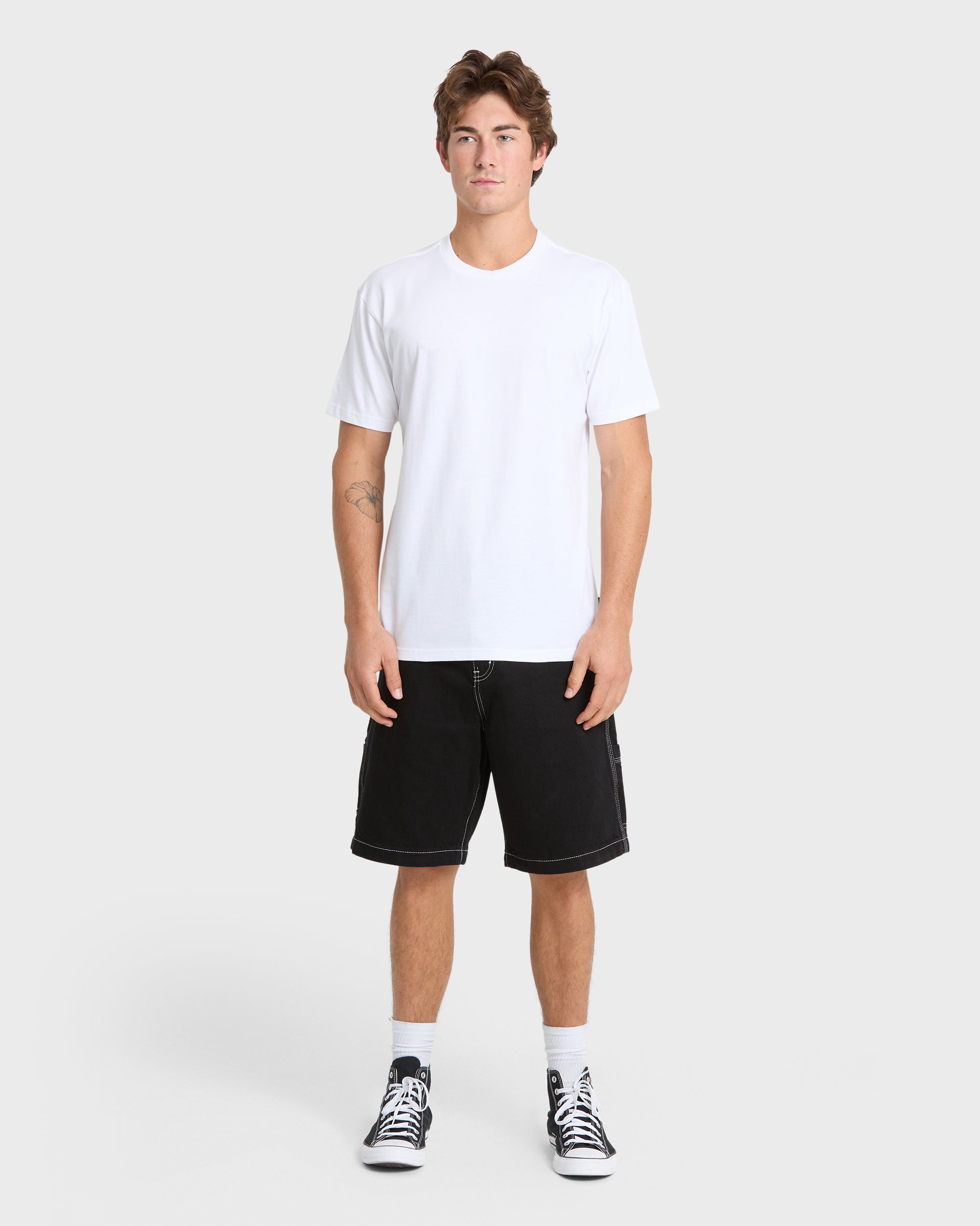 Mercury Carpenter Denim Short - Black - Image 3