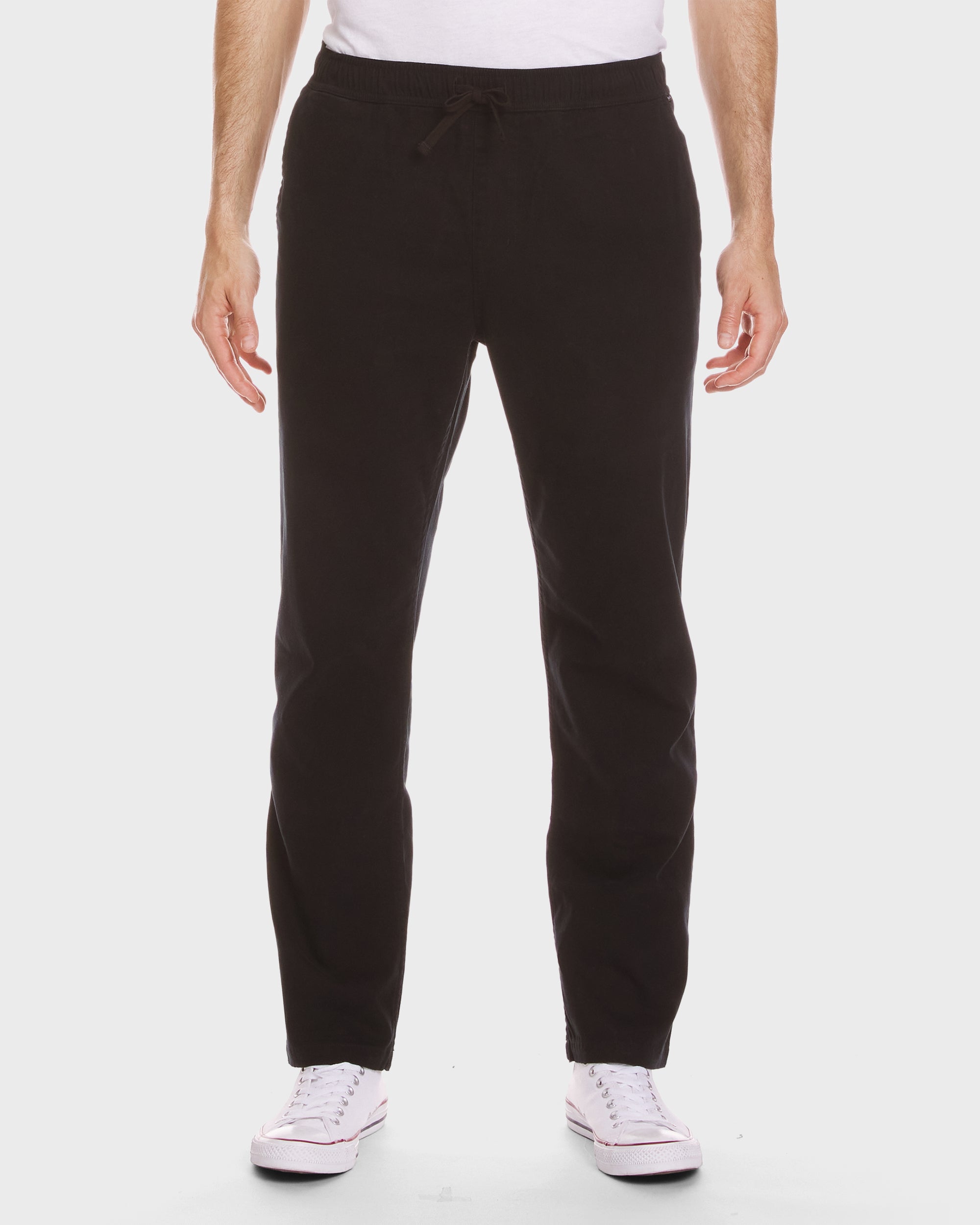 Stretch Canvas Beach Pants - Black - Image 3
