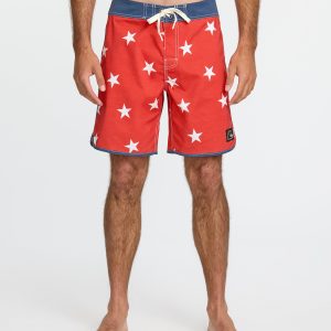 Original Stars 18 Boardshorts - High Risk Red