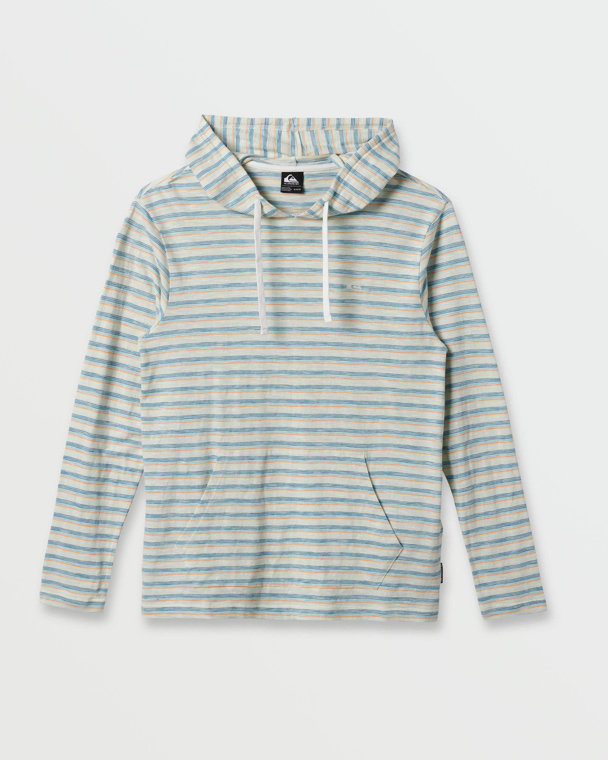 Slub Stripe Hooded Top - Off White