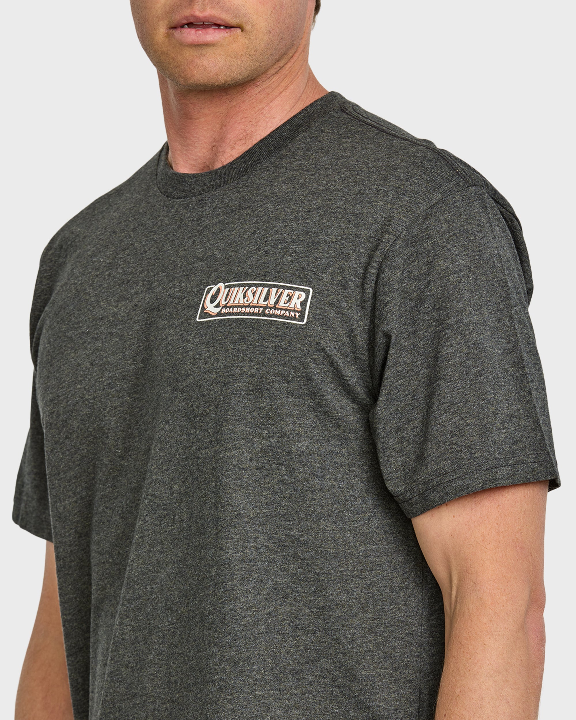 Garage Sign T-Shirt - Charcoal Heather - Image 5