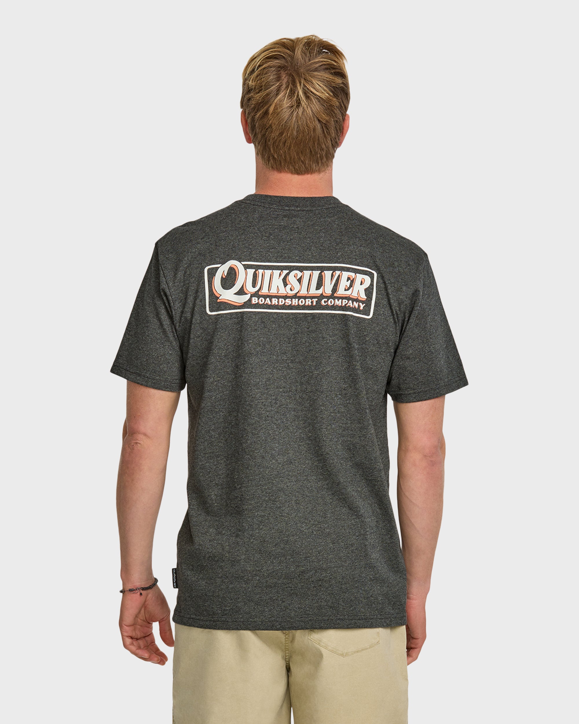 Garage Sign T-Shirt - Charcoal Heather - Image 2