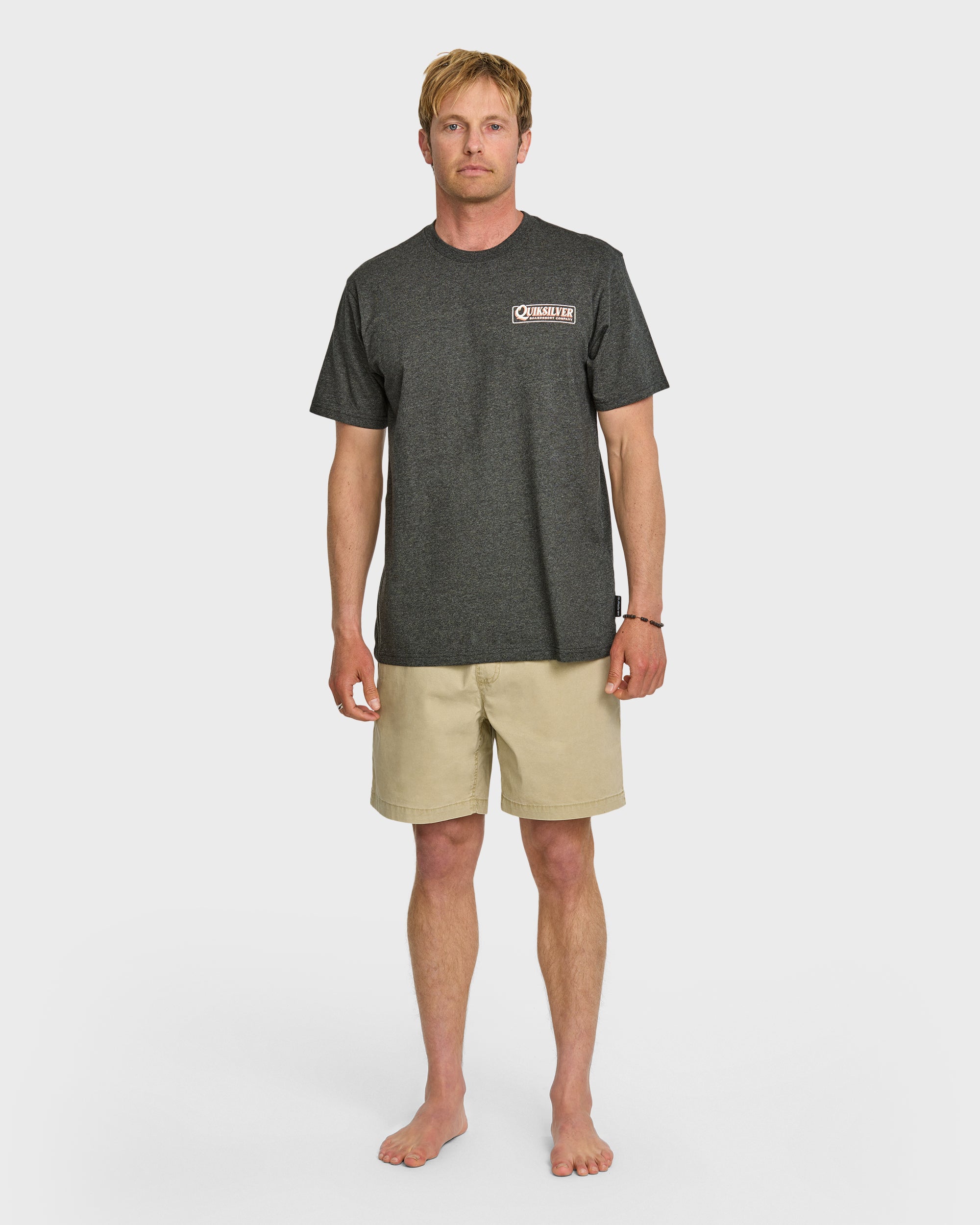 Garage Sign T-Shirt - Charcoal Heather - Image 3