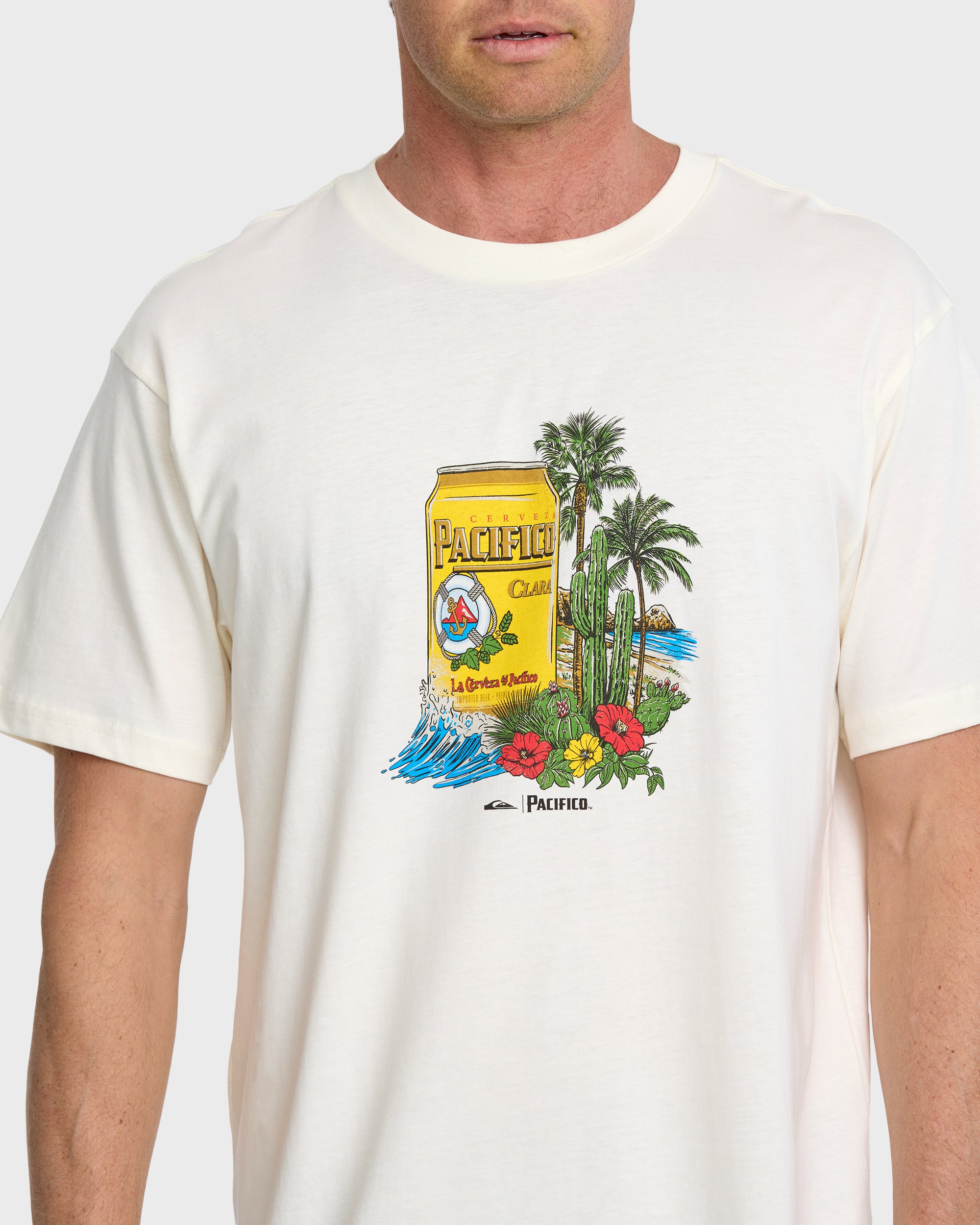 Quiksilver x Pacifico Sunstroke T-Shirt - Tofu - Image 7