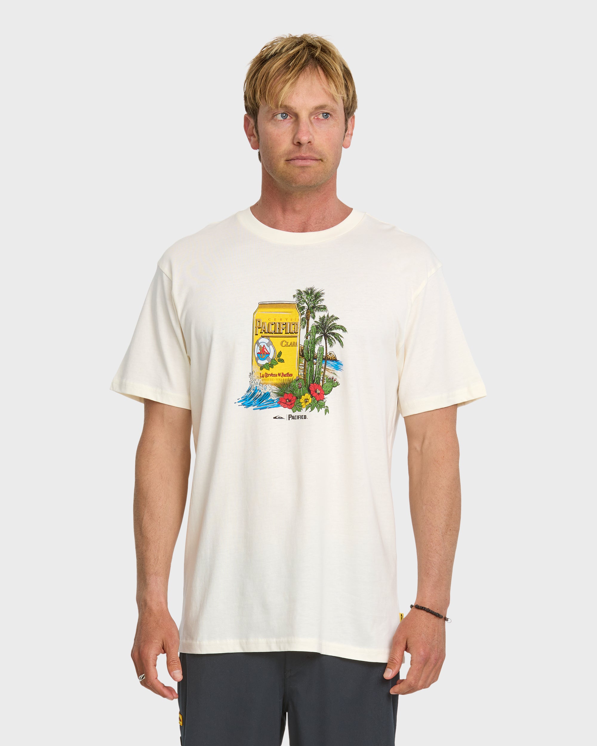 Quiksilver x Pacifico Sunstroke T-Shirt - Tofu - Image 3