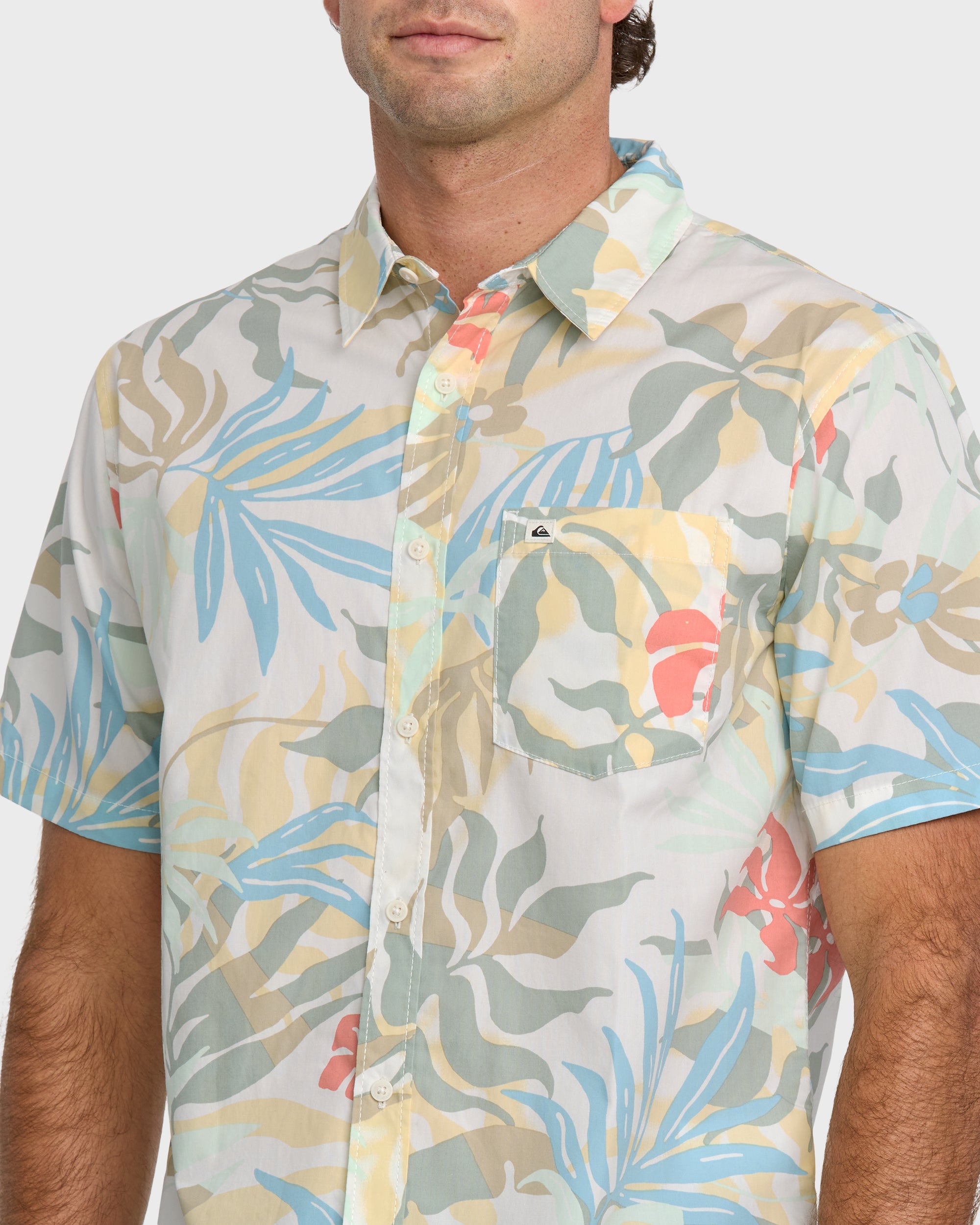Blueweed Classic Short Sleeve Shirt - Off White - Image 5