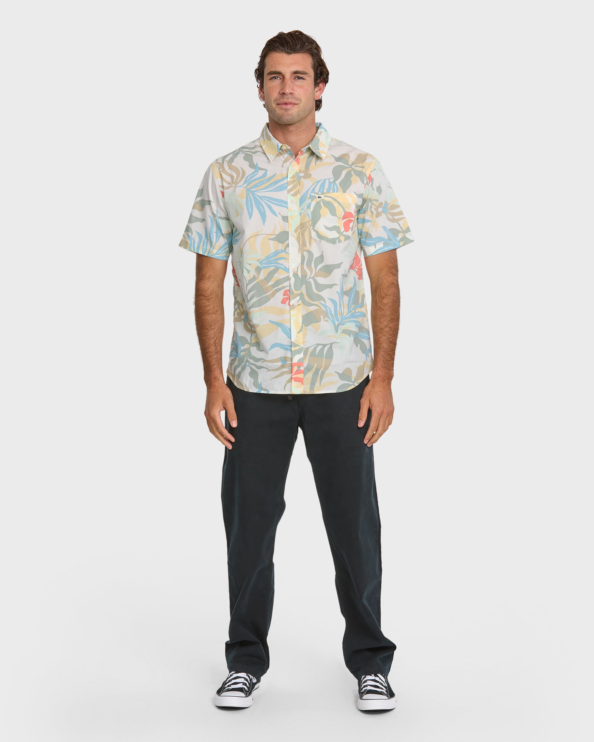 Blueweed Classic Short Sleeve Shirt - Off White - Image 3