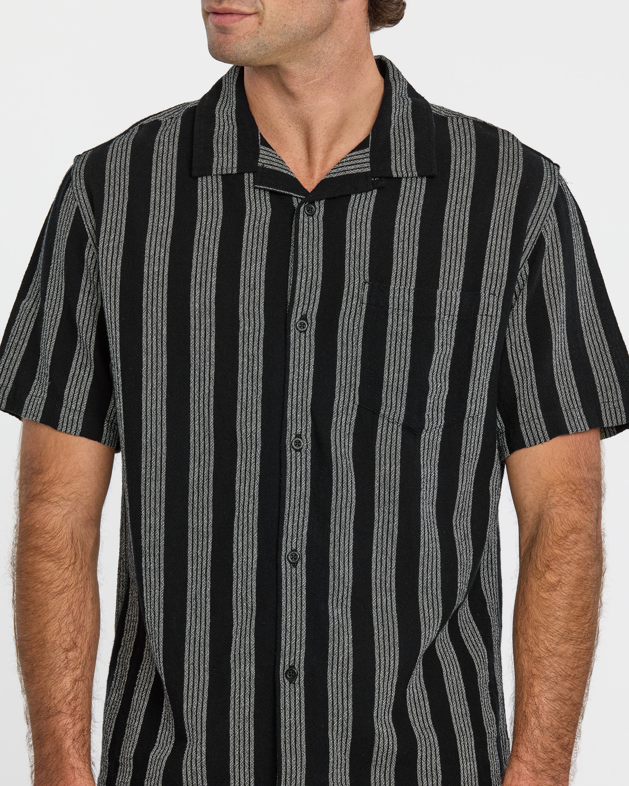 Nightfall Island Short Sleeve Shirt - Black - Image 5