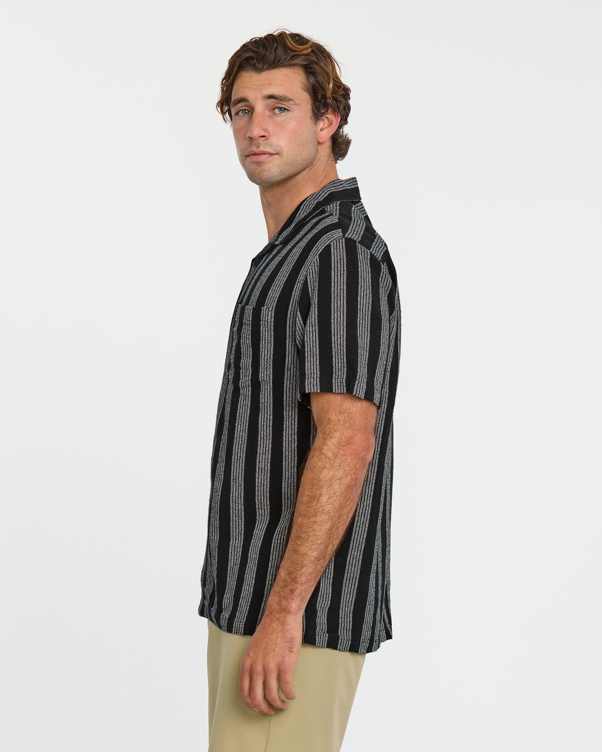 Nightfall Island Short Sleeve Shirt - Black - Image 4