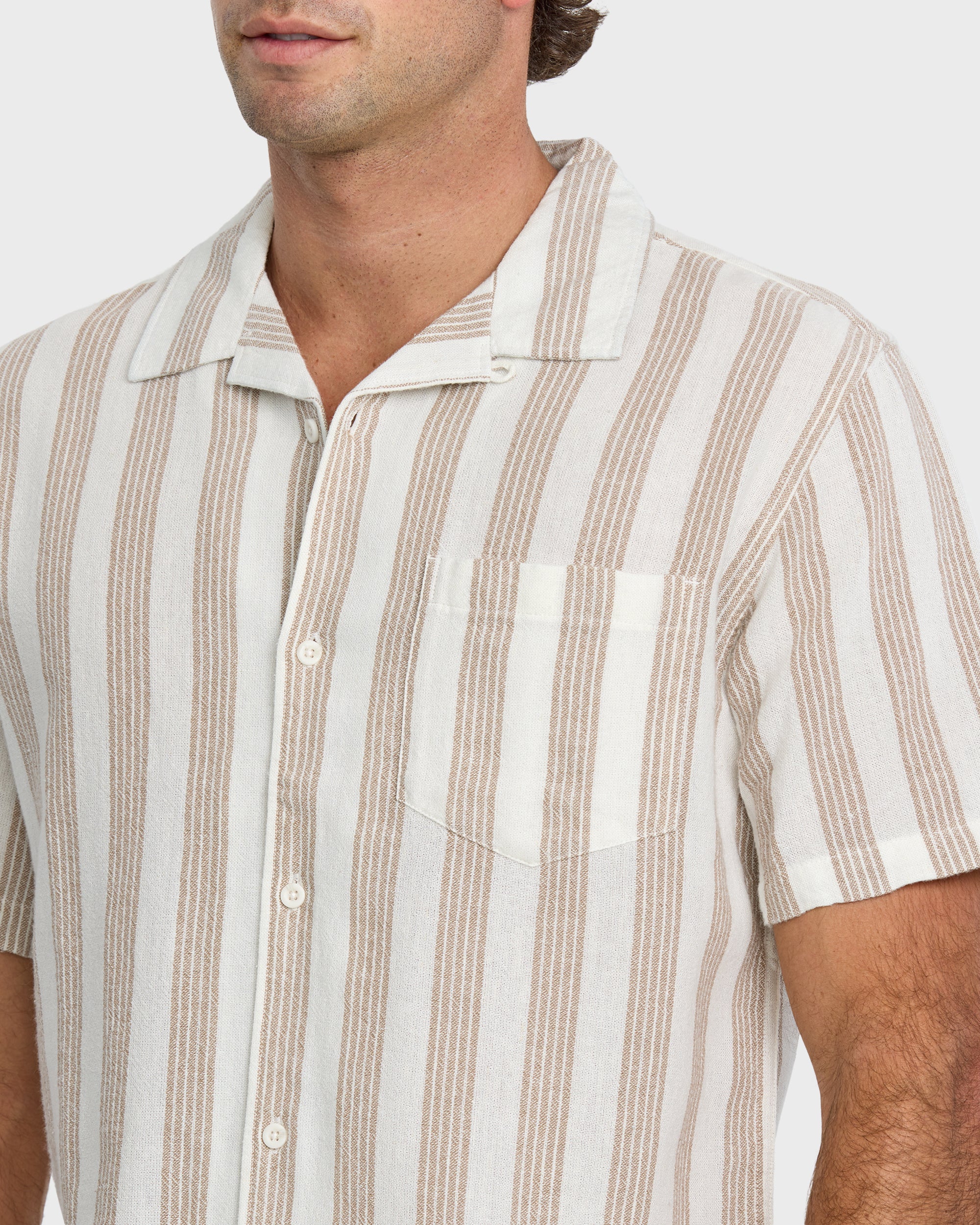 Nightfall Island Short Sleeve Shirt - Off White - Image 5