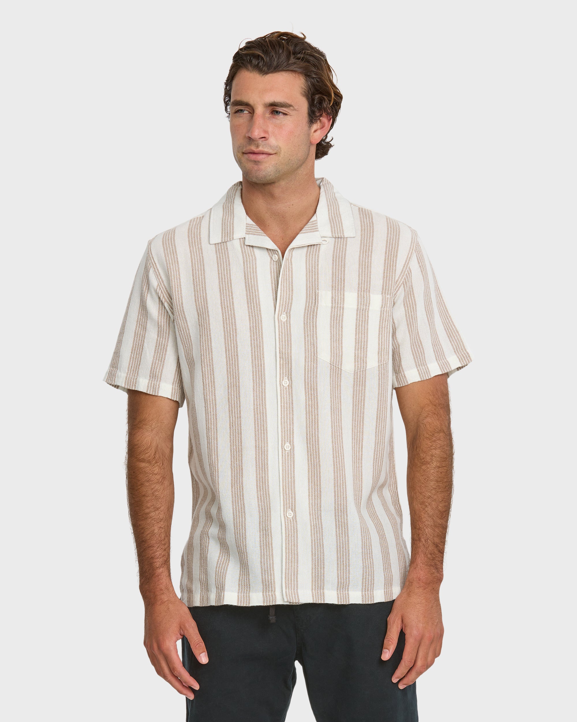 Nightfall Island Short Sleeve Shirt - Off White