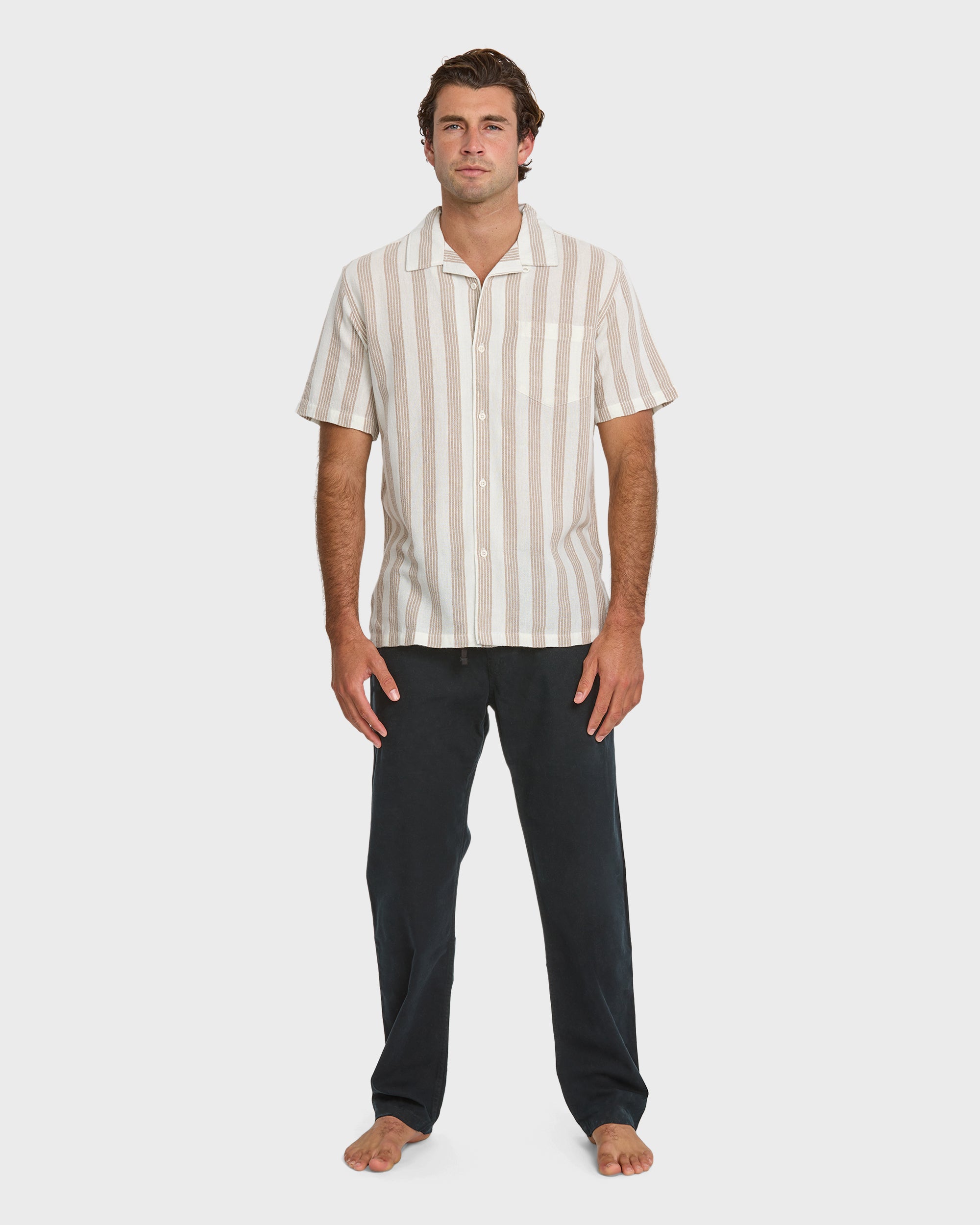 Nightfall Island Short Sleeve Shirt - Off White - Image 3