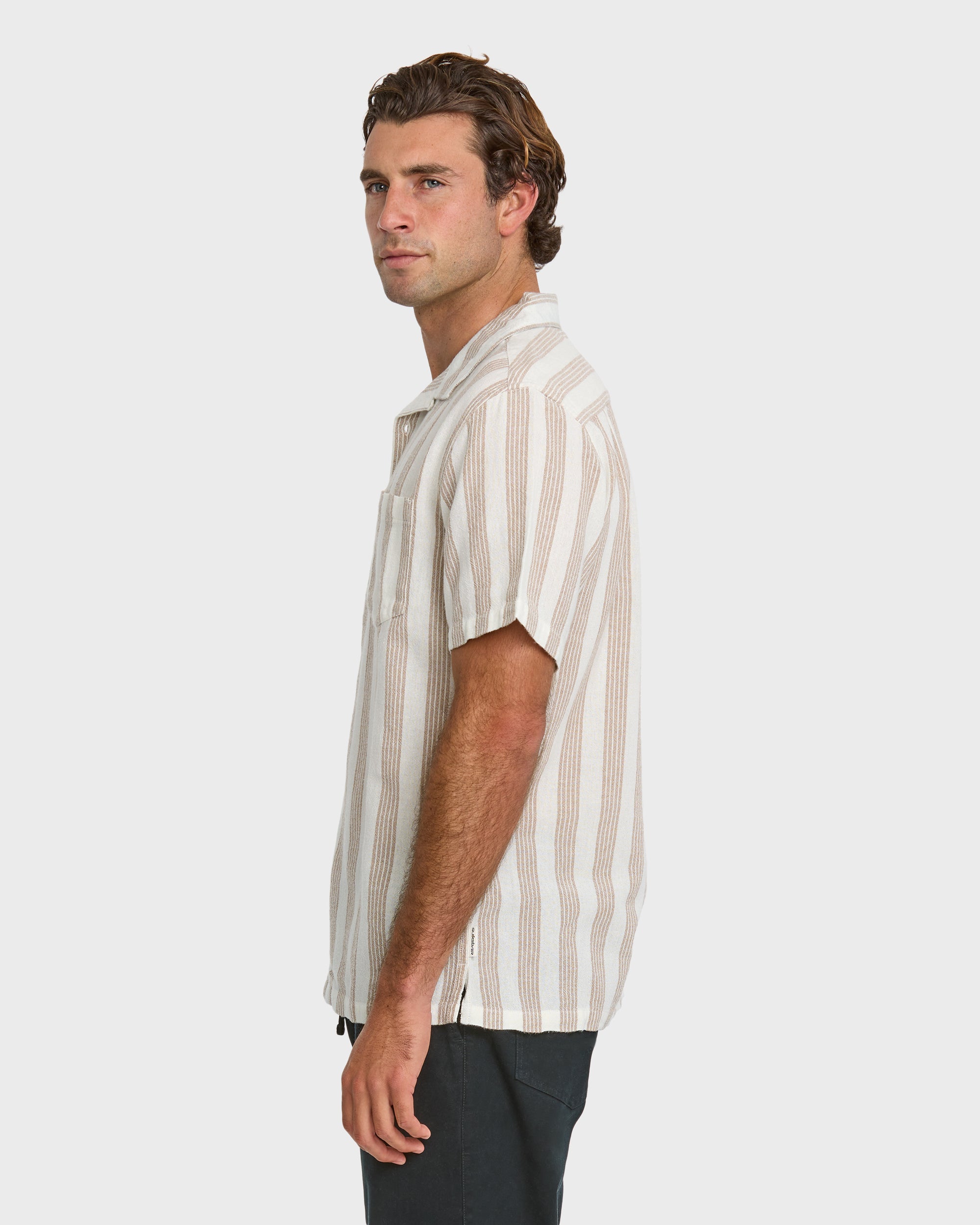 Nightfall Island Short Sleeve Shirt - Off White - Image 4
