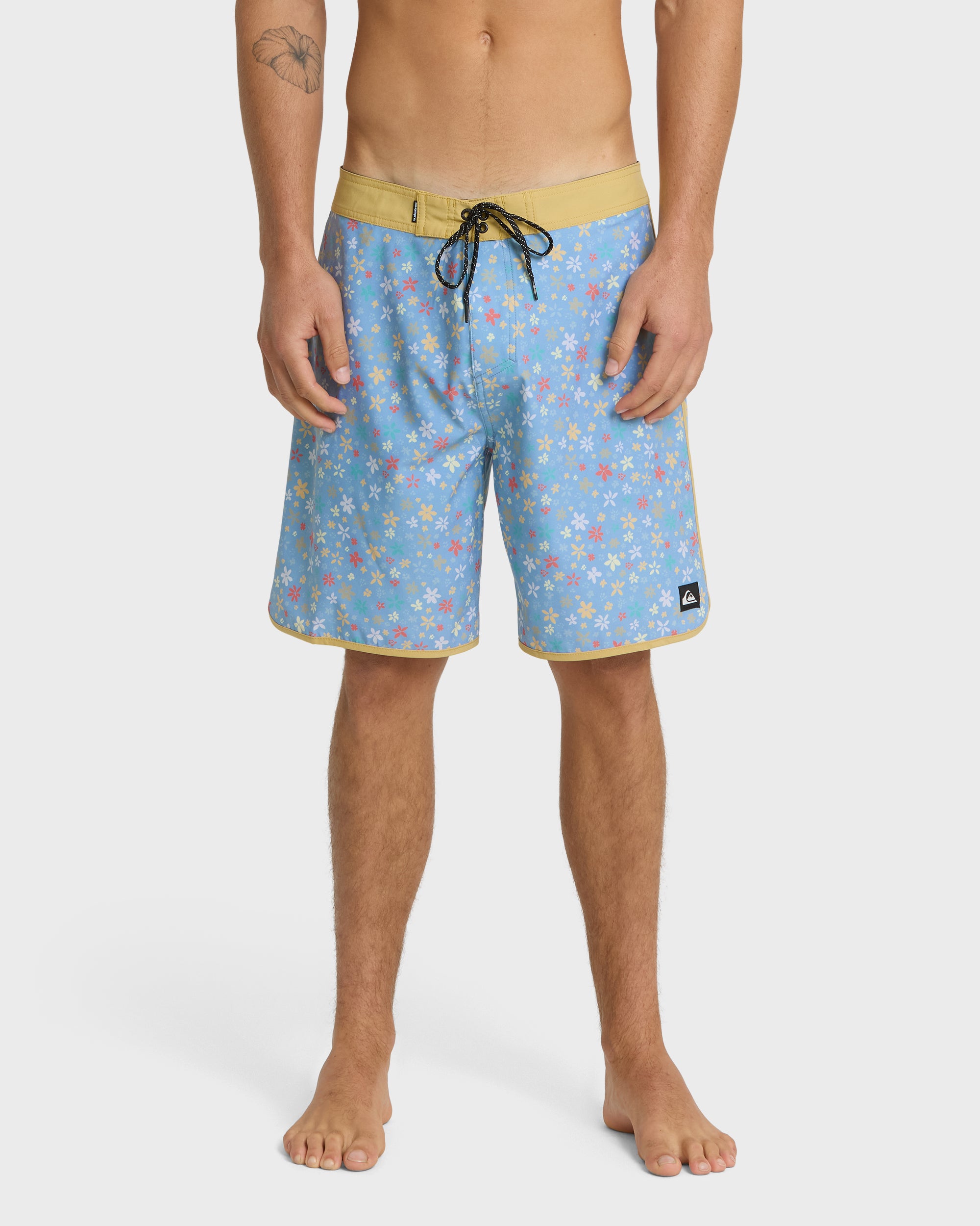 Surfsilk Scallop Ditsy 19 Boardshorts - Ashley Blue