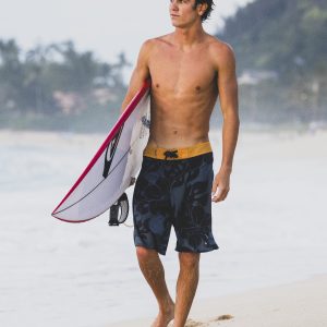 Surfsilk Hi Biscus Straight 20 Boardshorts - Black