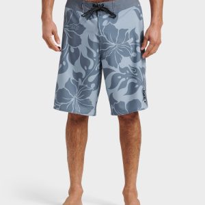 Surfsilk Hi Biscus Straight 20 Boardshorts - China Blue