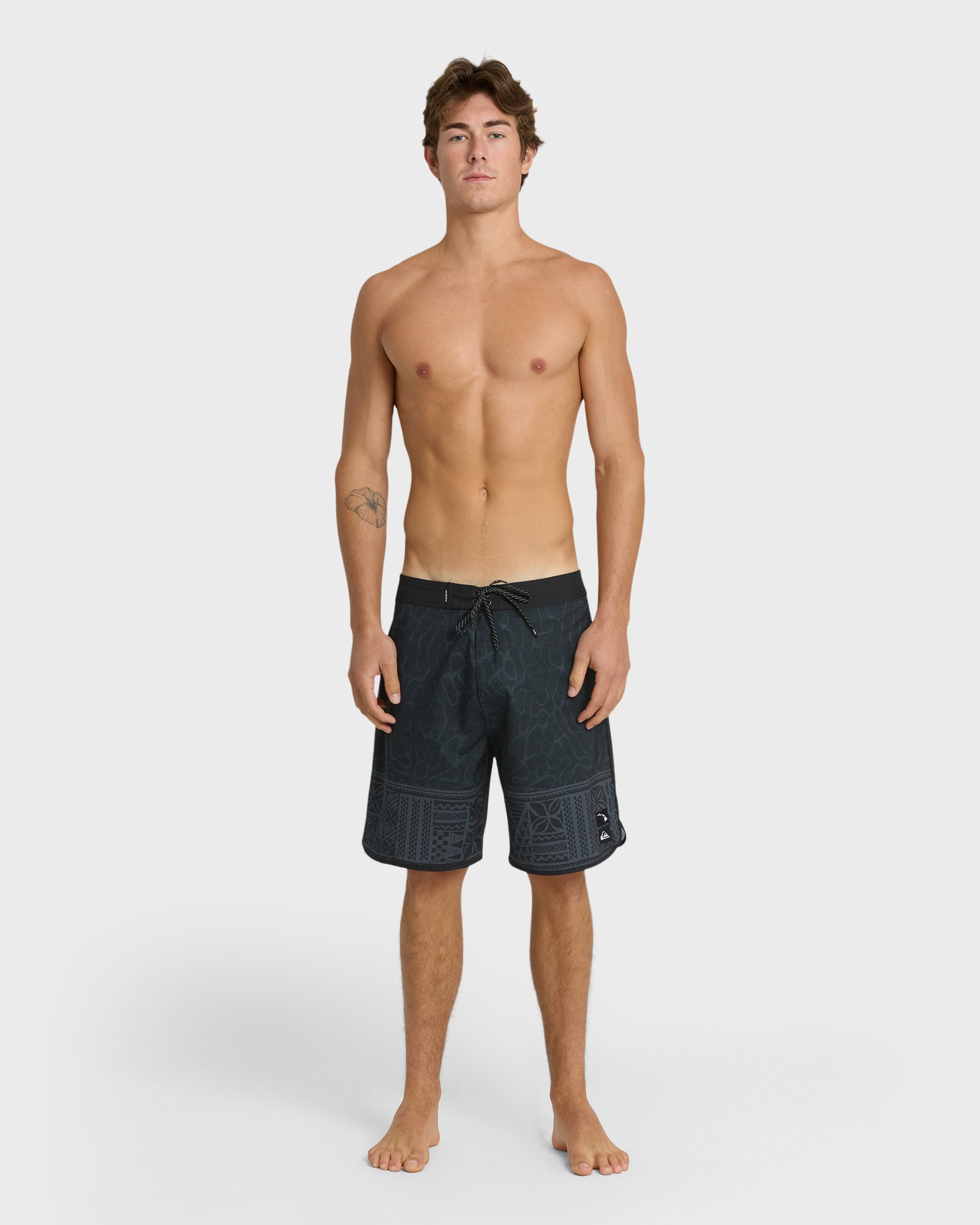 Surfsilk Hi Tribal Scallop 19 Boardshorts - Black - Image 3