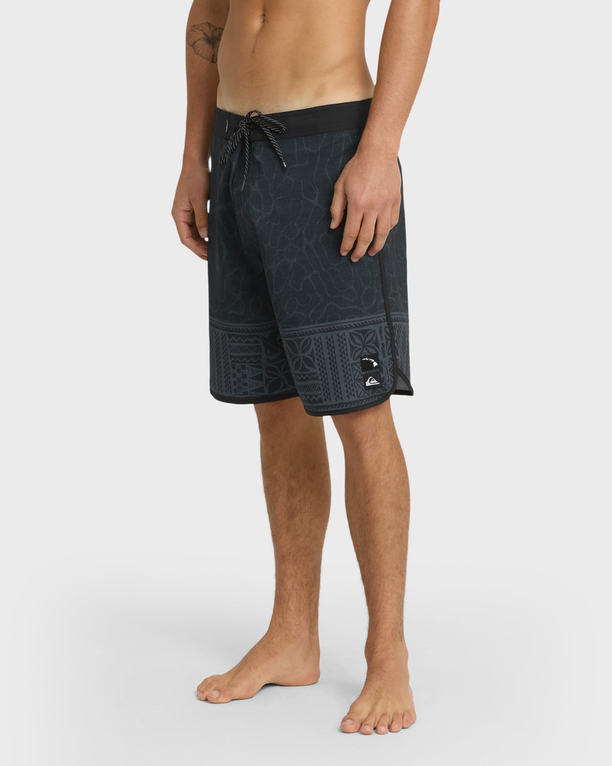 Surfsilk Hi Tribal Scallop 19 Boardshorts - Black - Image 4