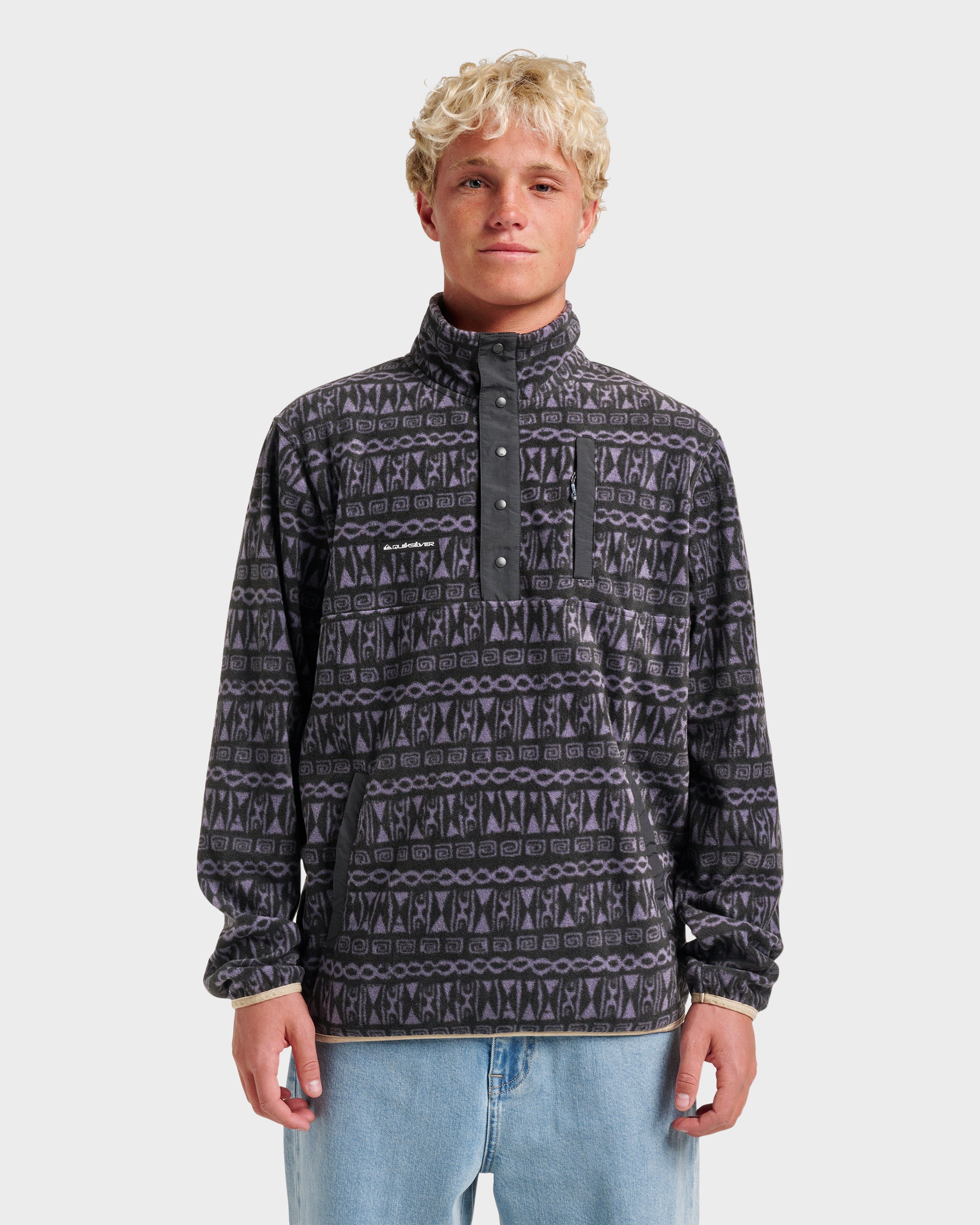 No Destination Technical Pullover Polar Fleece - Graystone