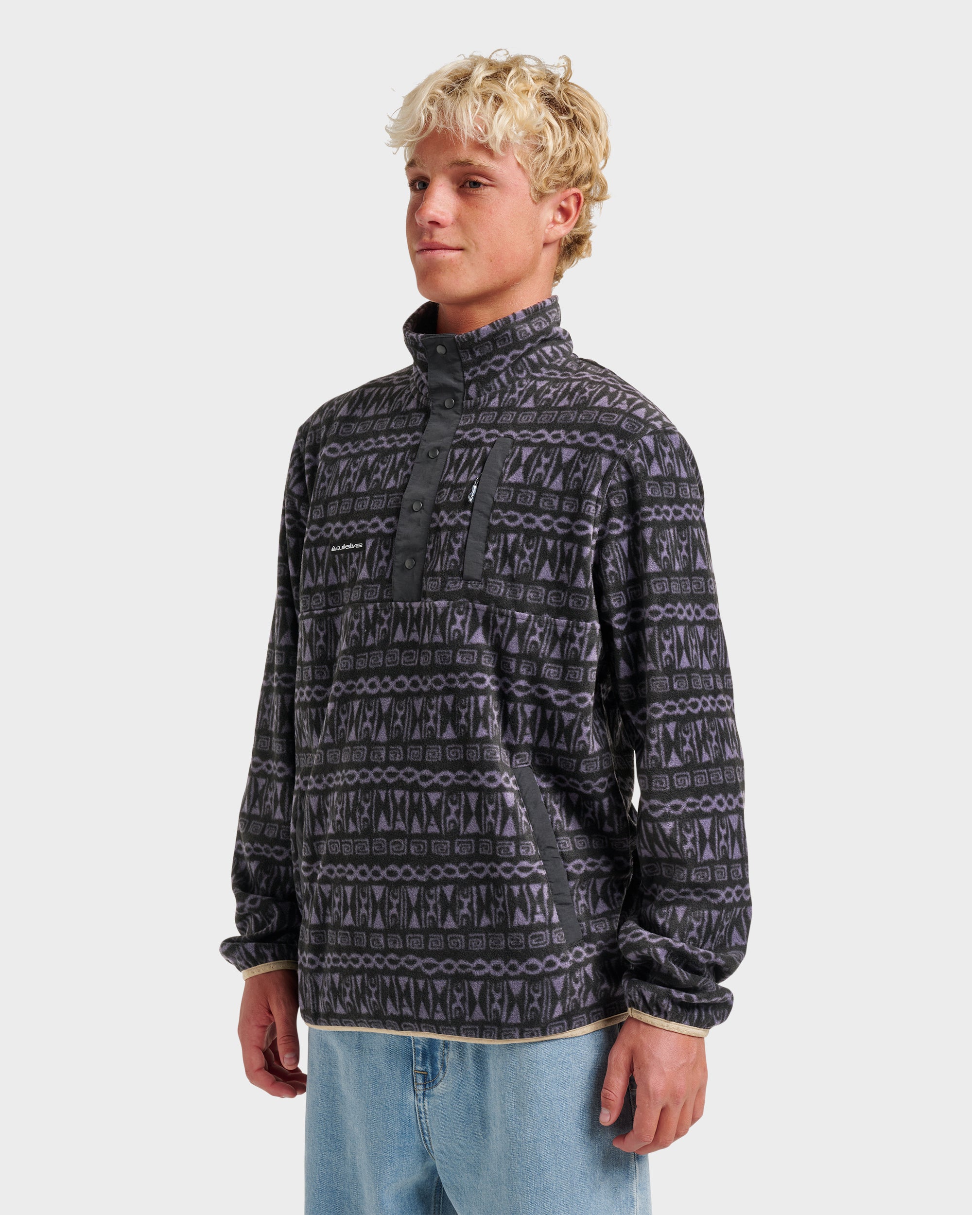 No Destination Technical Pullover Polar Fleece - Graystone - Image 4