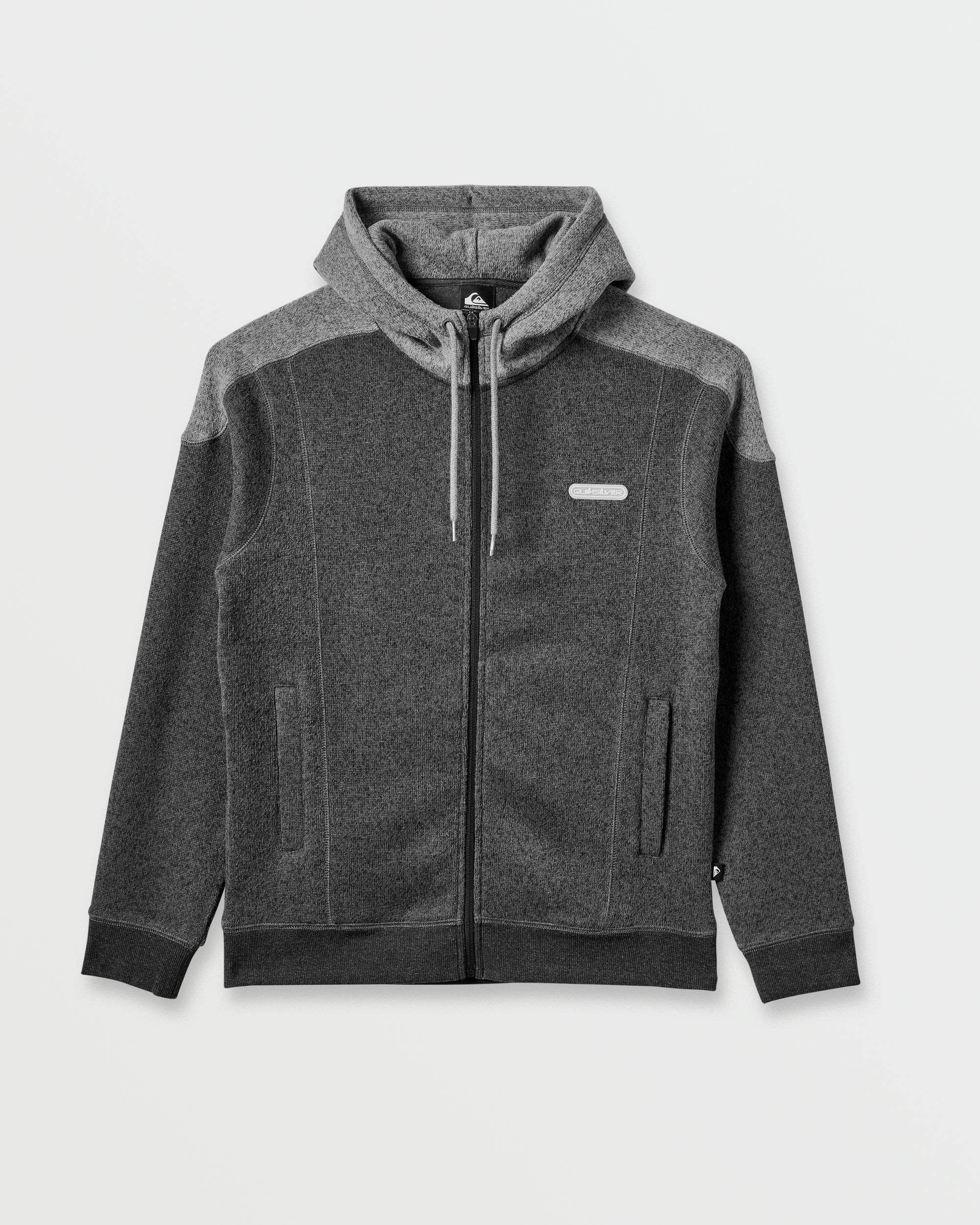 Keller Zip Hoodie - Black Heather - Image 5