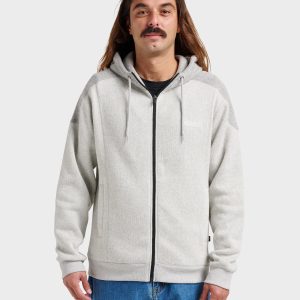 Keller Zip Hoodie - Light Gray Heather