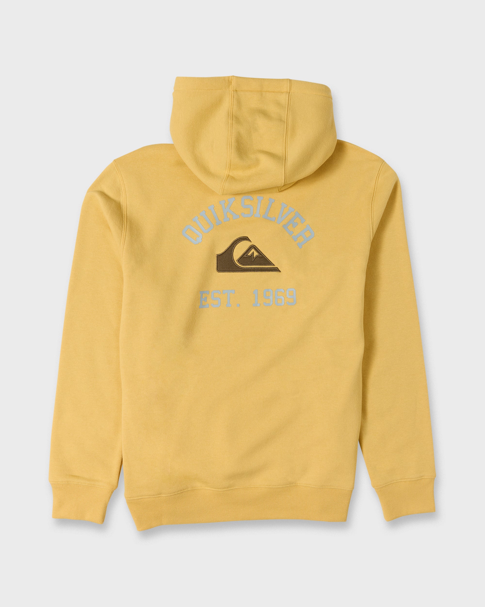 Suede Graphic Pullover Hoodie - Rattan - Image 2