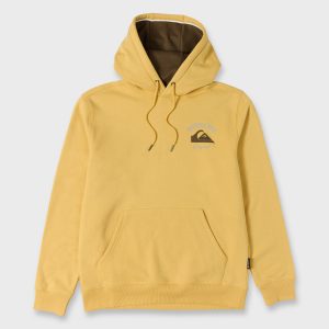 Suede Graphic Pullover Hoodie - Rattan