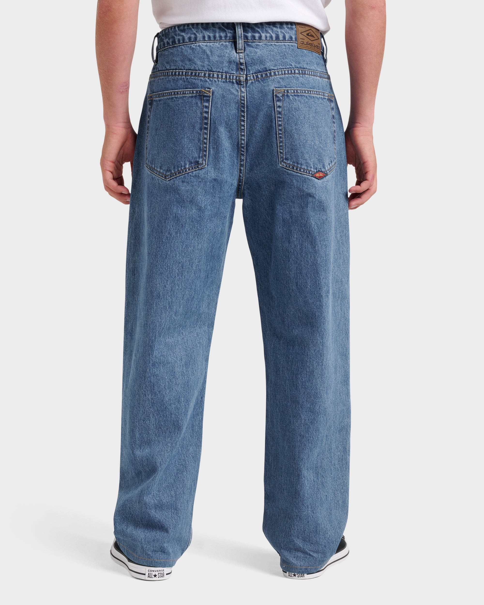Baggy Denim Pants - Medium Indigo - Image 2