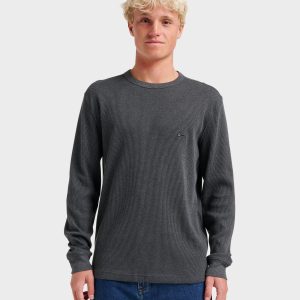 Nelson Long Sleeve Thermal Top - Black