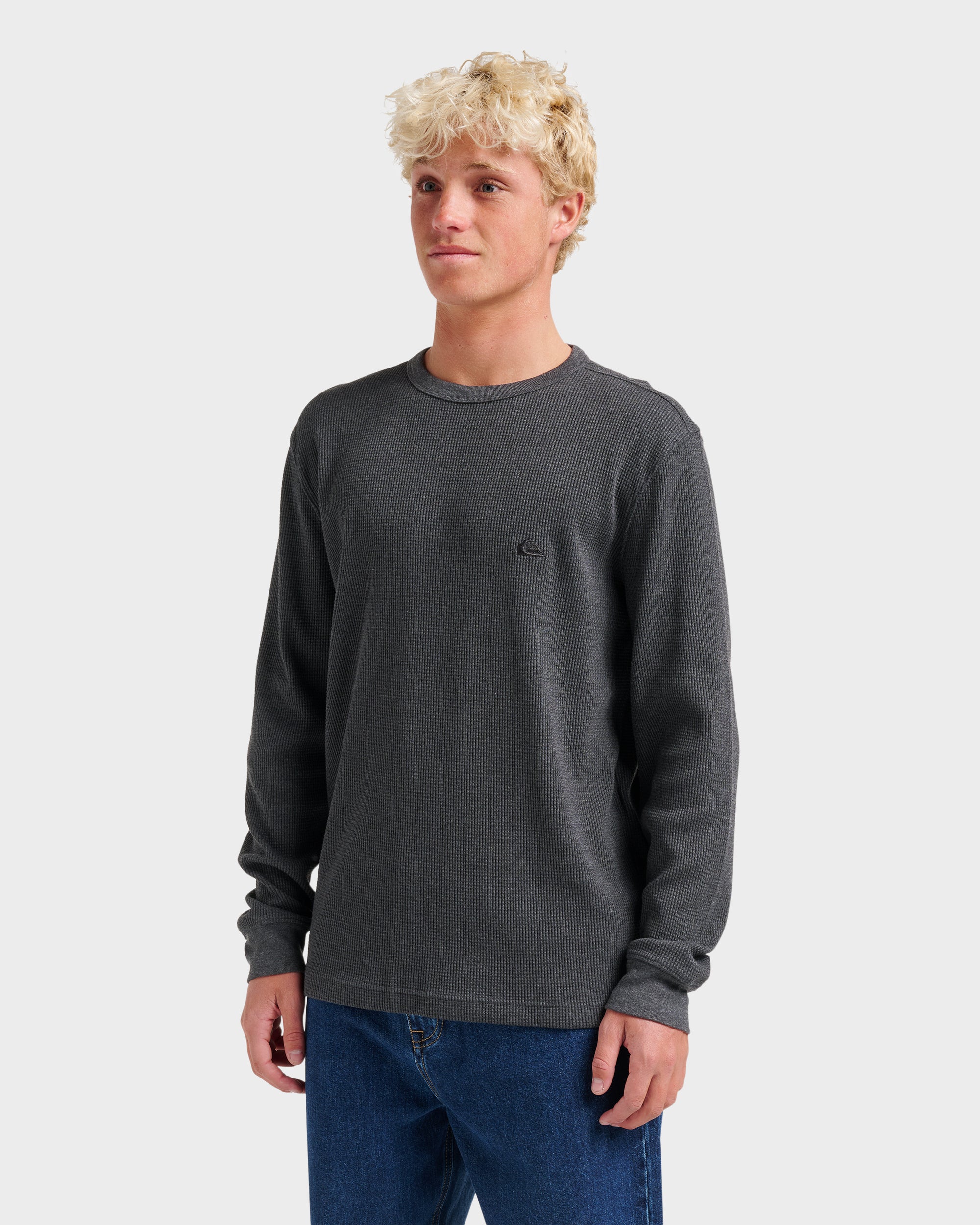 Nelson Long Sleeve Thermal Top - Black - Image 3