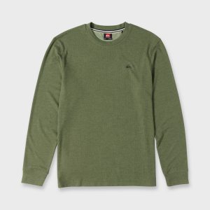 Malvern Long Sleeve Soft Touch Crewneck Sweatshirt - Dusty Olive