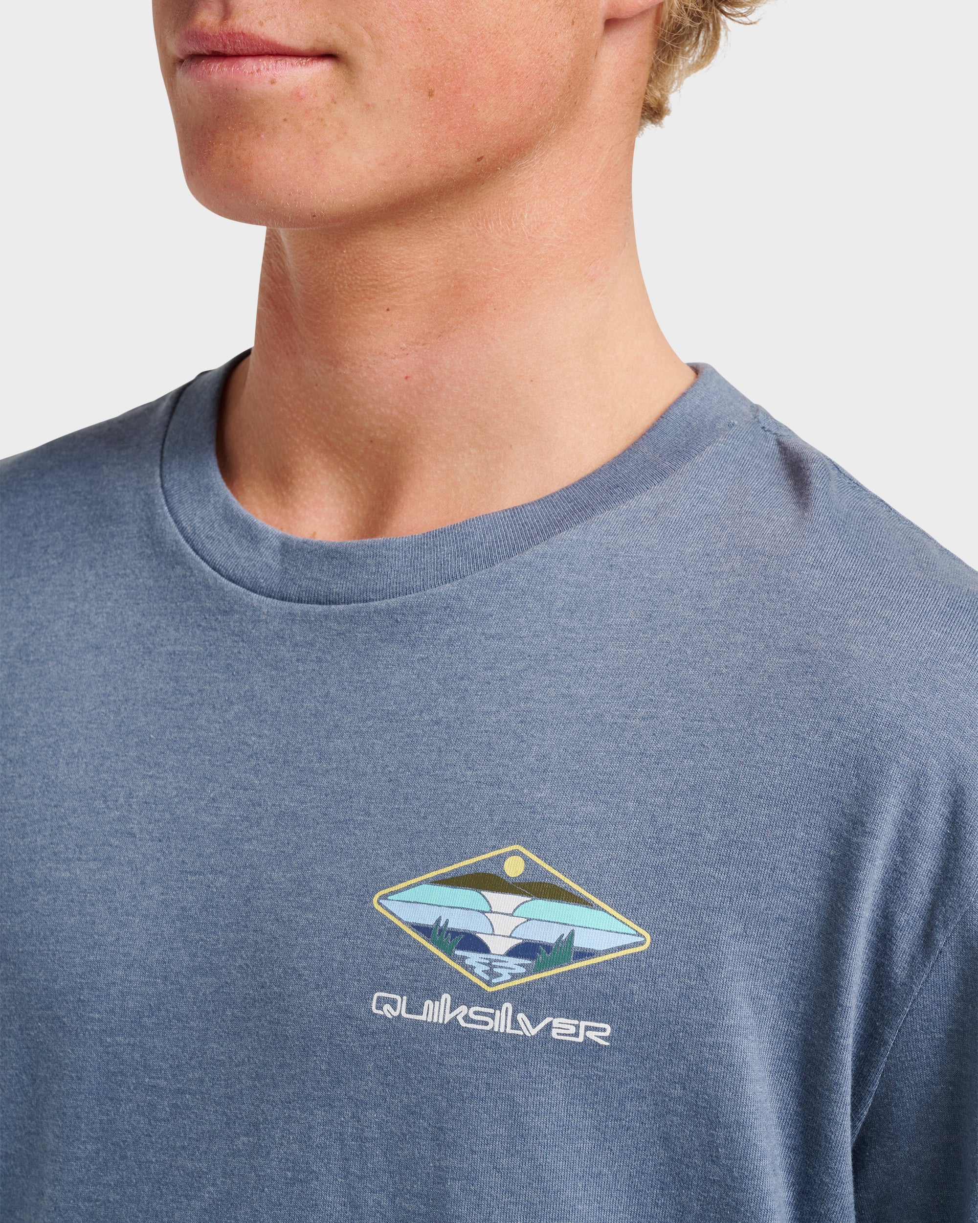 Peak Day Long Sleeve T-shirt - China Blue Heather - Image 4