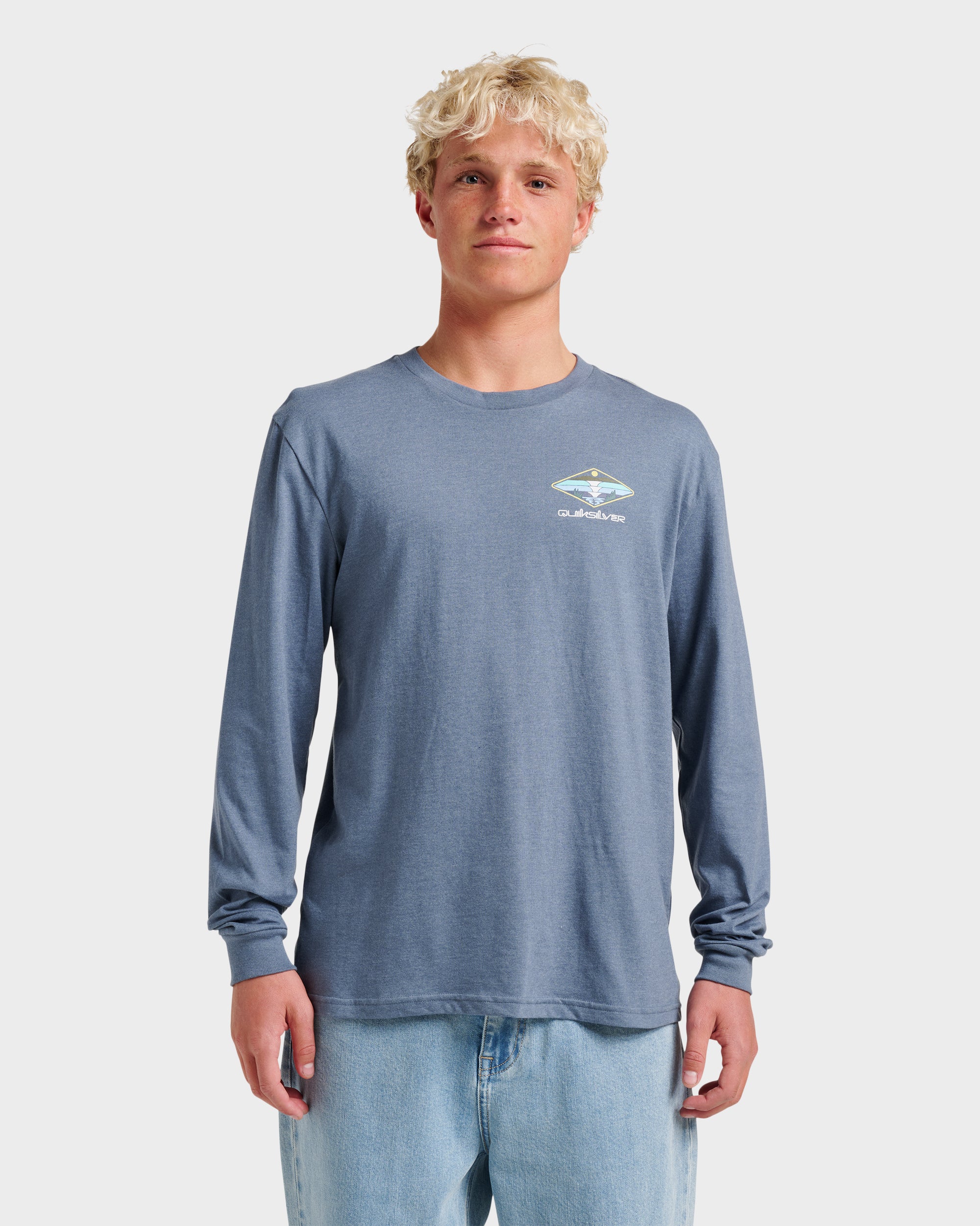Peak Day Long Sleeve T-shirt - China Blue Heather