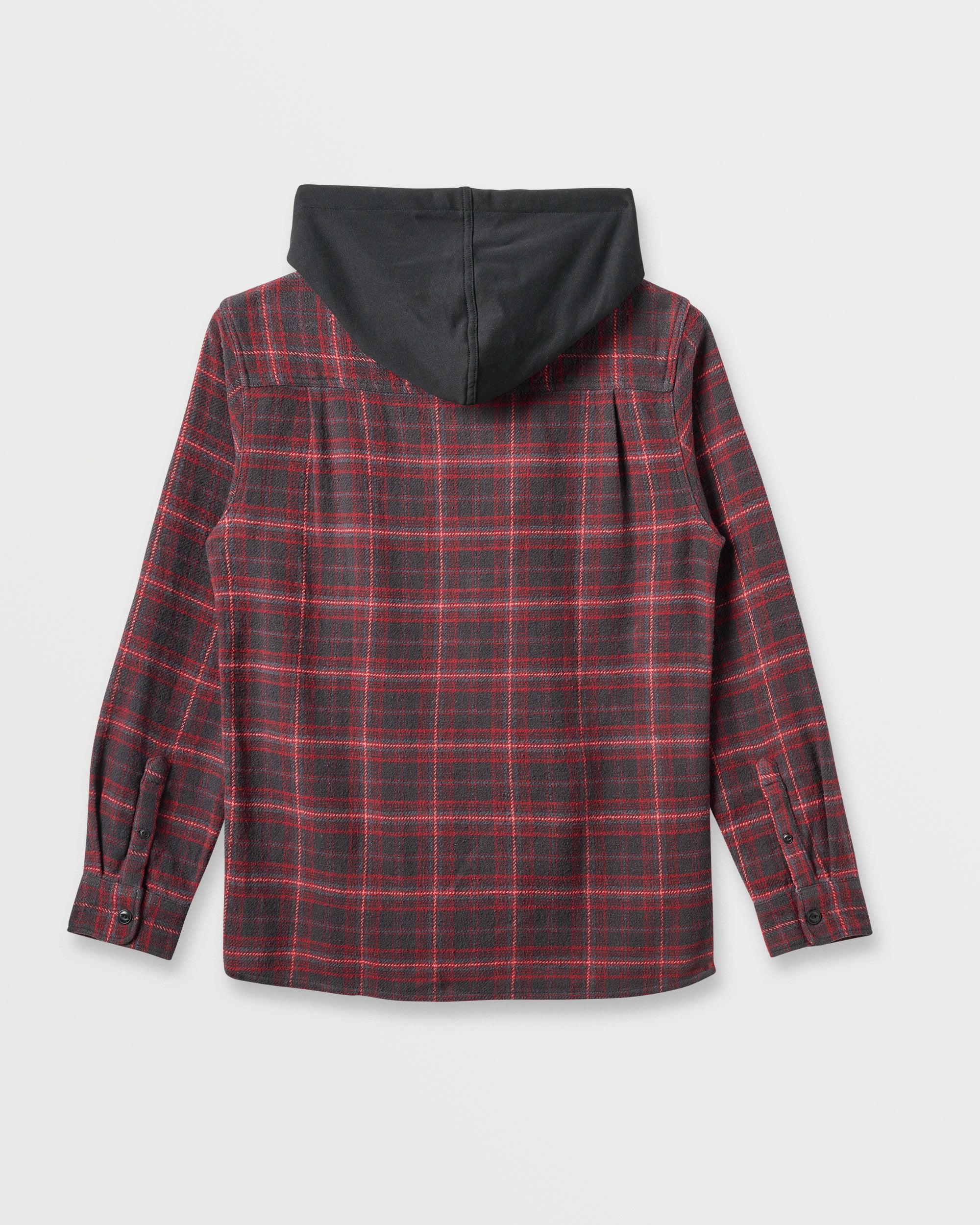 Sandbar Hooded Flannel Shirt - Black - Image 6