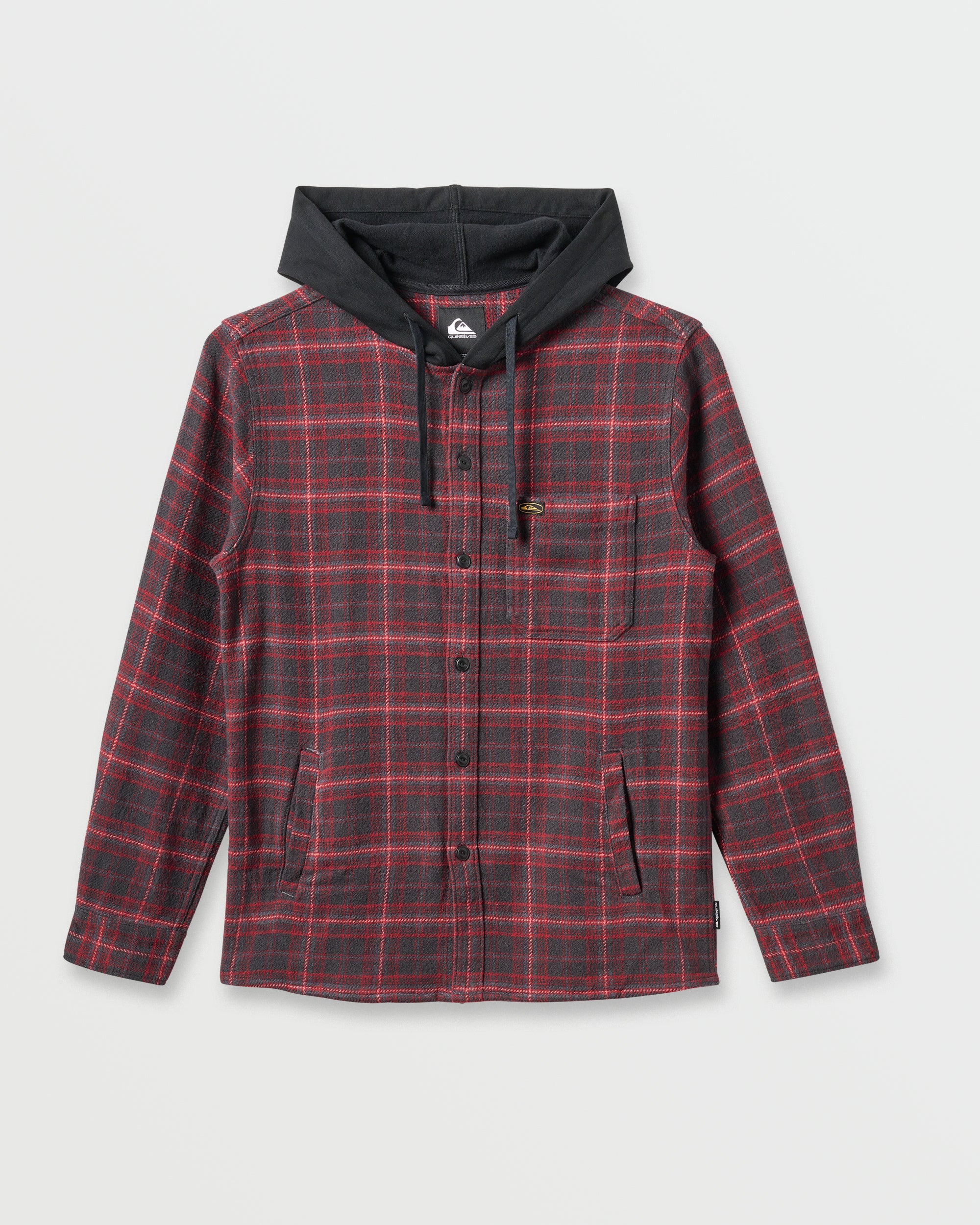 Sandbar Hooded Flannel Shirt - Black - Image 5