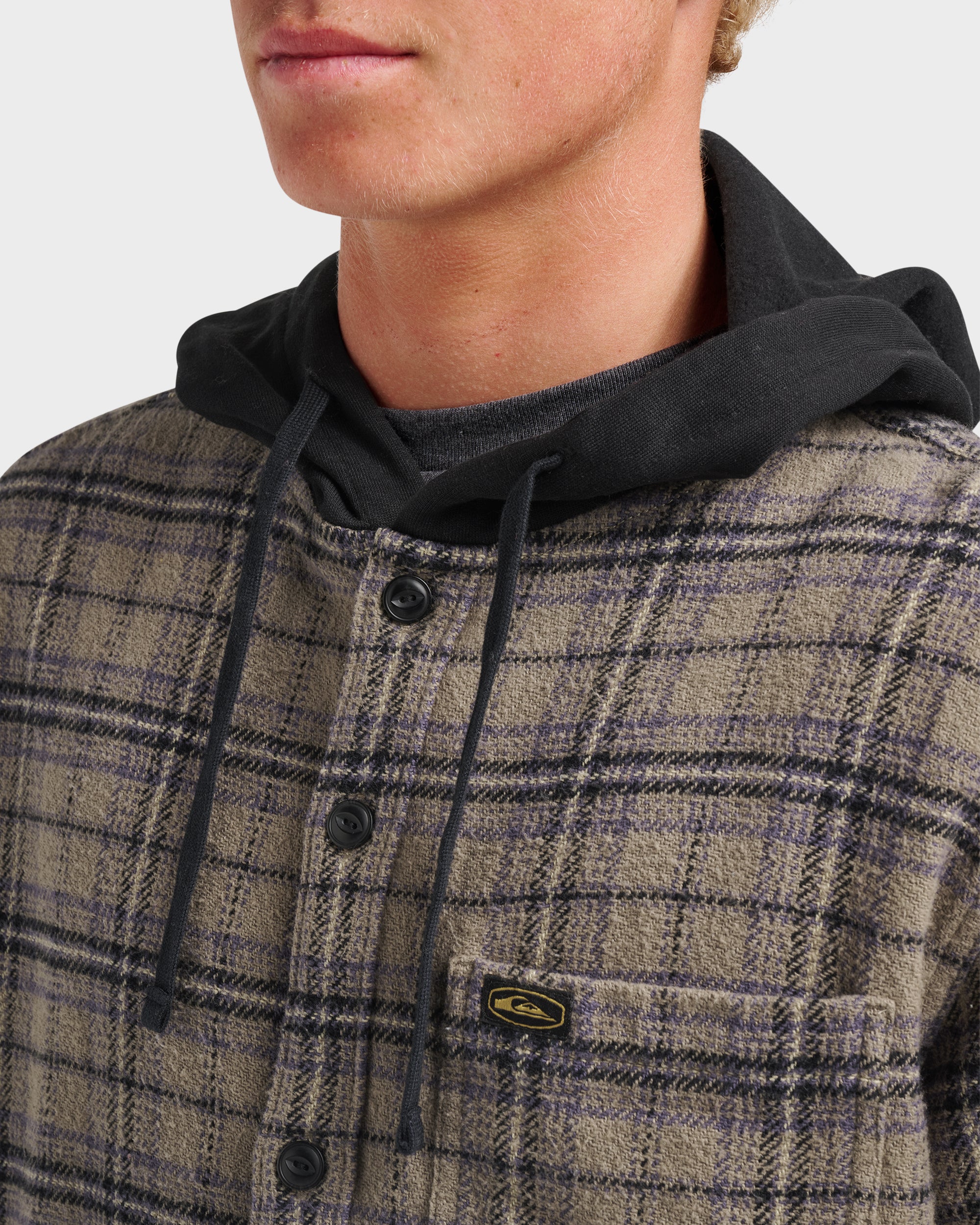 Sandbar Hooded Flannel Shirt - Fallen Rock - Image 4