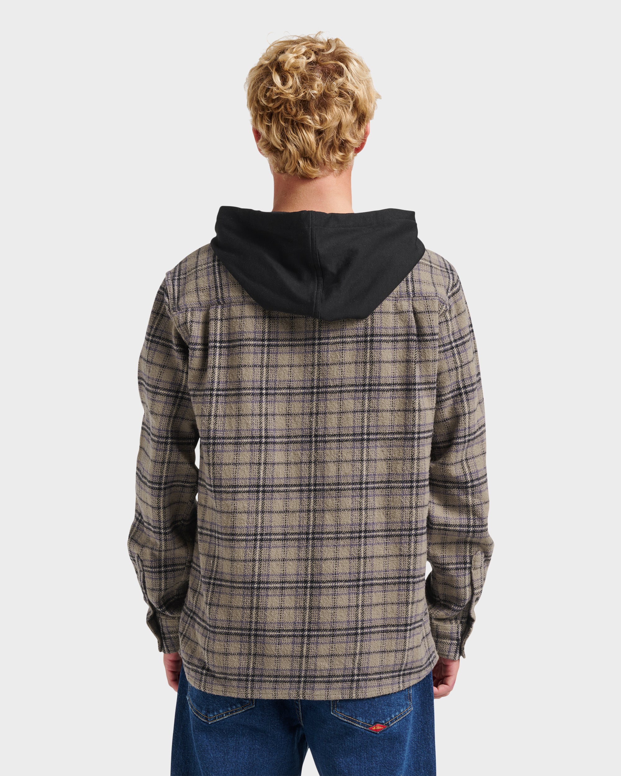 Sandbar Hooded Flannel Shirt - Fallen Rock - Image 2