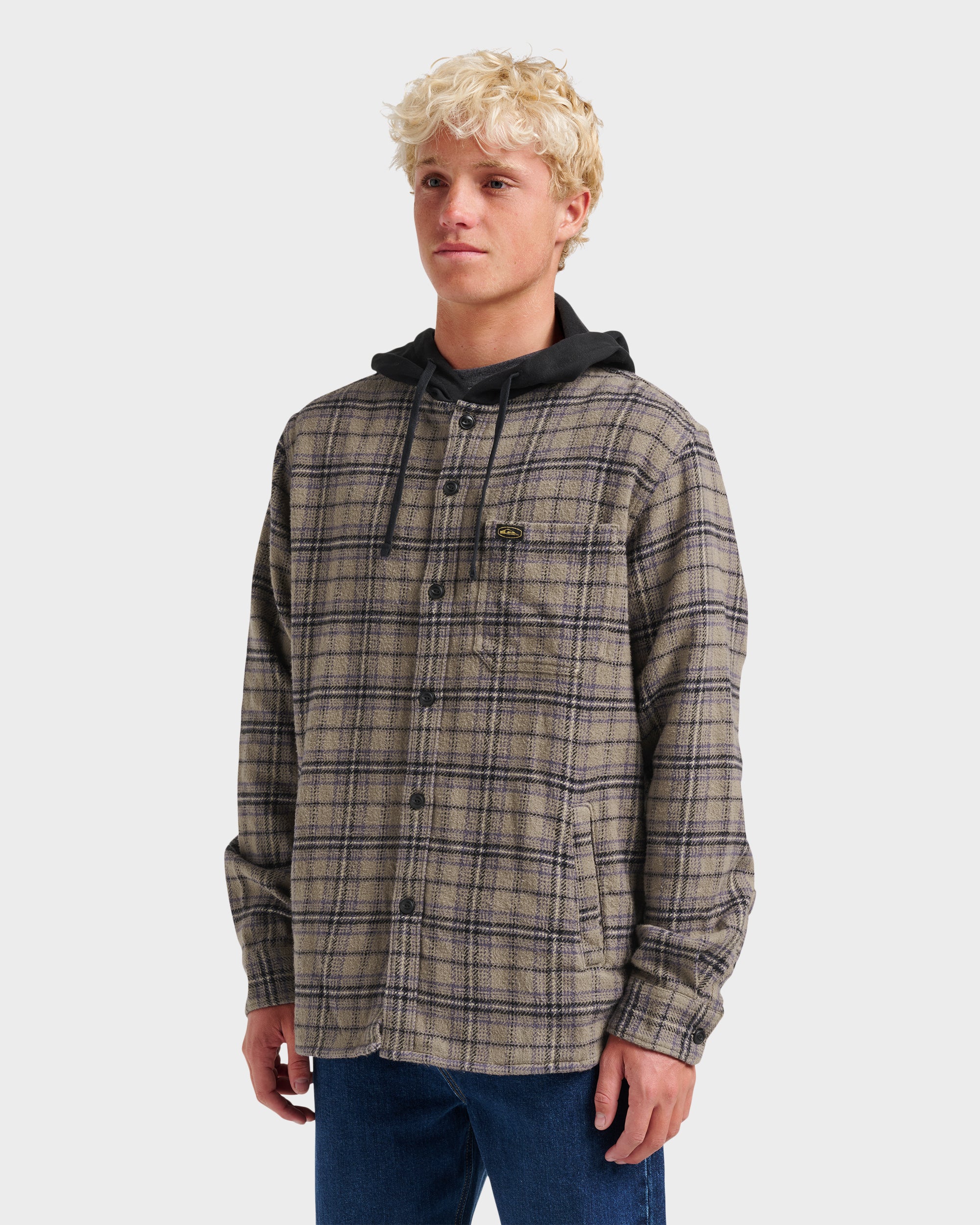 Sandbar Hooded Flannel Shirt - Fallen Rock - Image 3