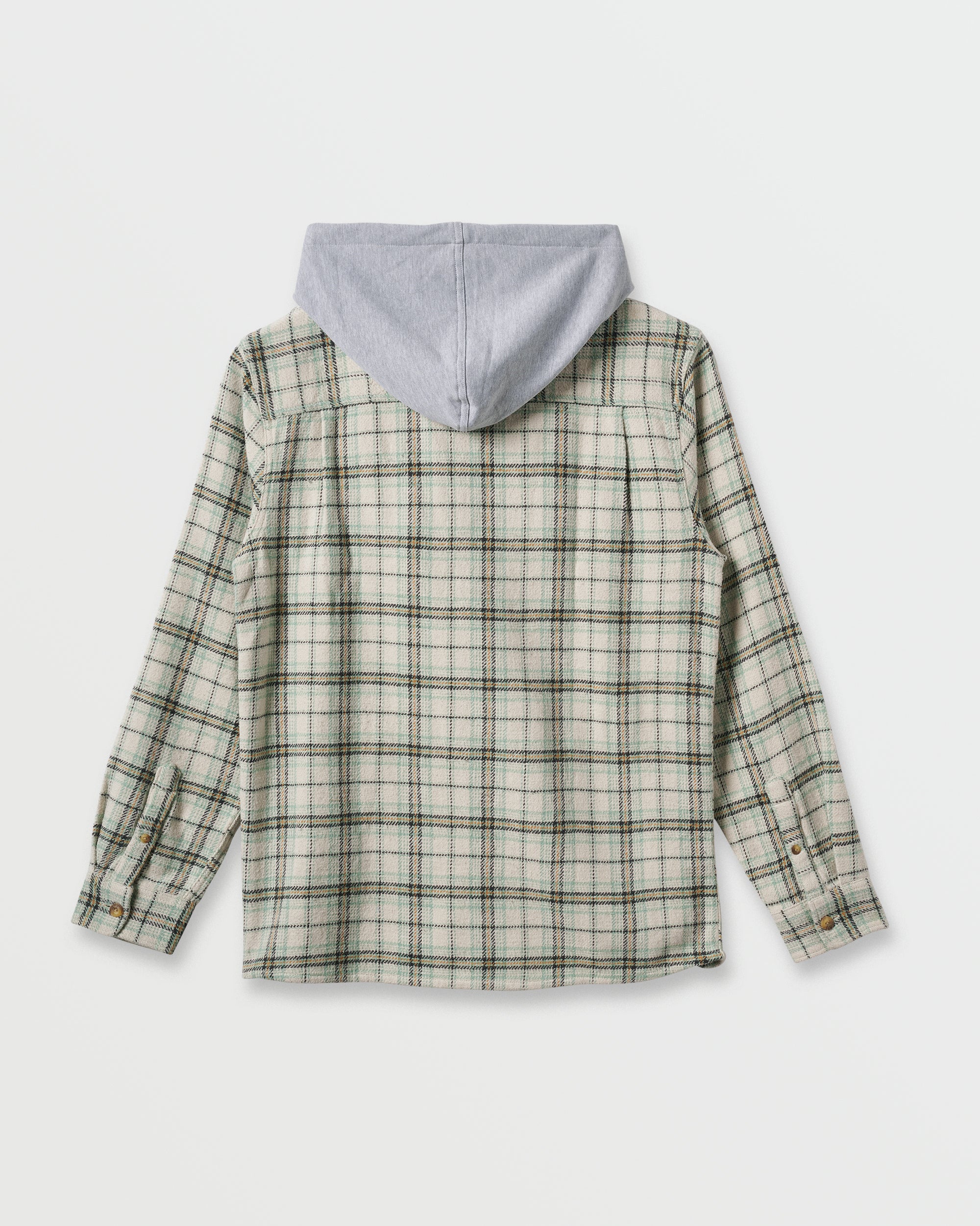 Sandbar Hooded Flannel Shirt - Silver Birch - Image 6