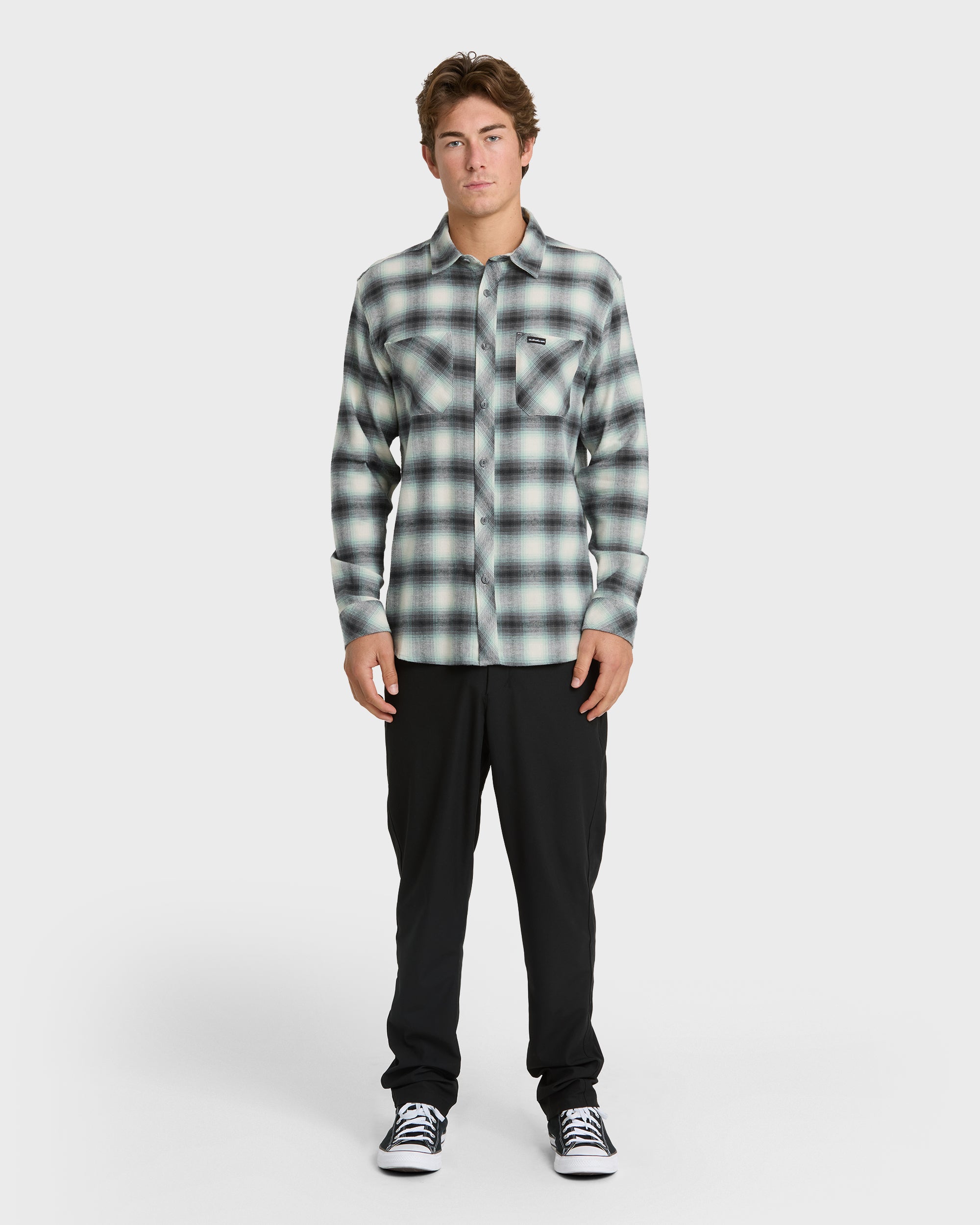 Terrace Stretch Flannel Shirt - Moonstruck - Image 3
