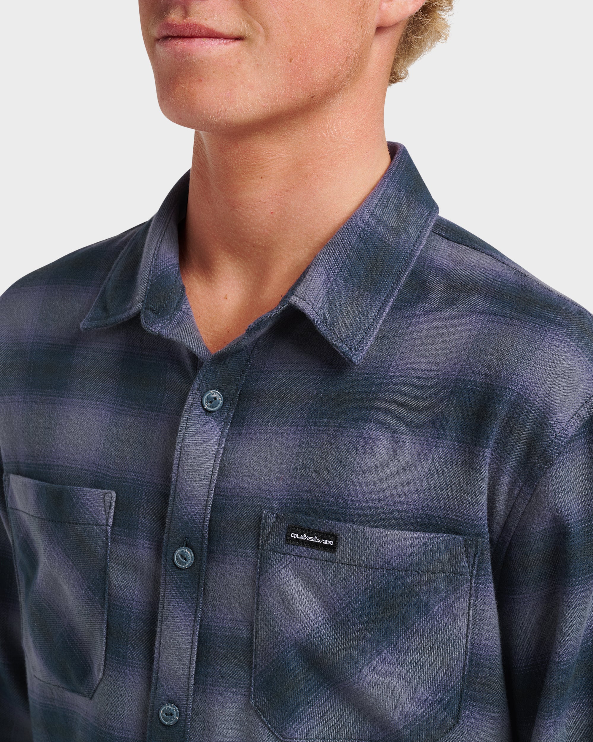 Terrace Stretch Flannel Shirt - Phantom - Image 4