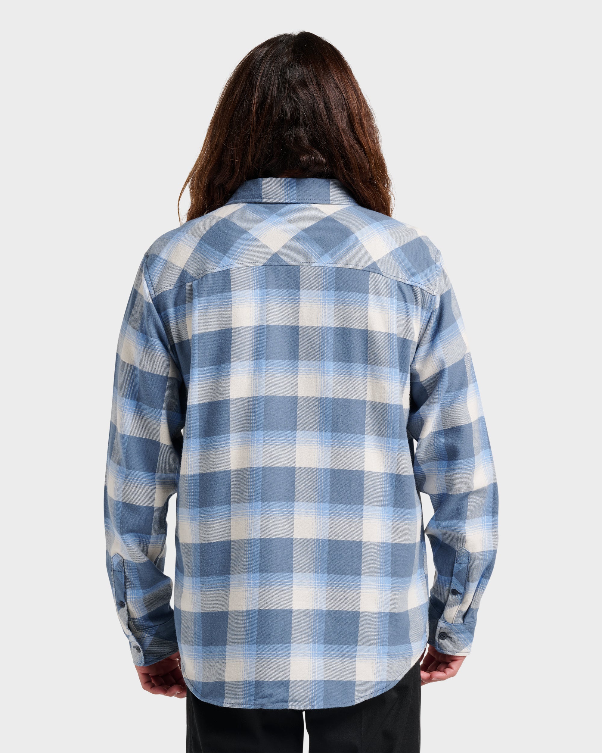 Penmar Check Flannel Shirt - China Blue - Image 2