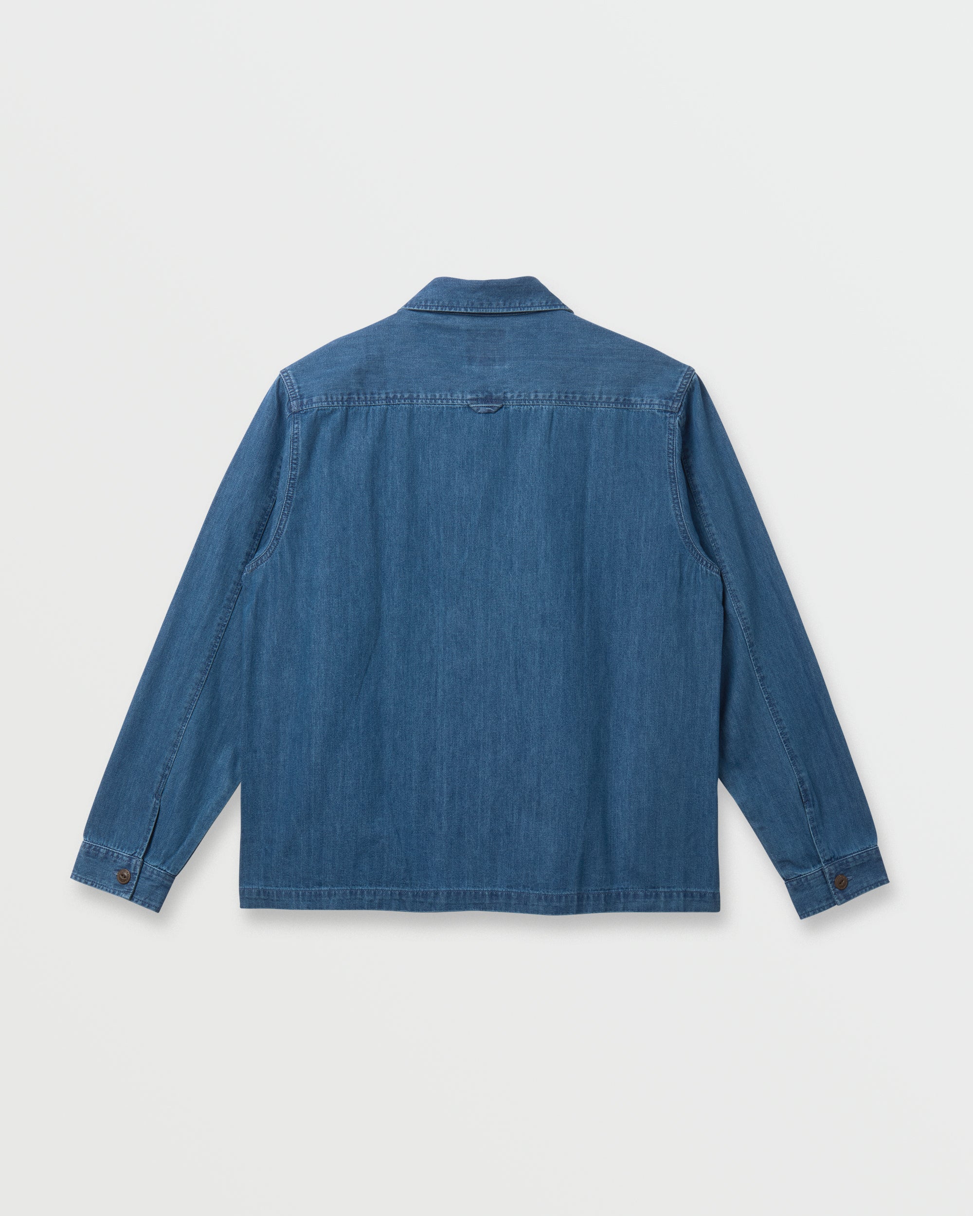 Denim Over Shirt - Light Indigo - Image 6